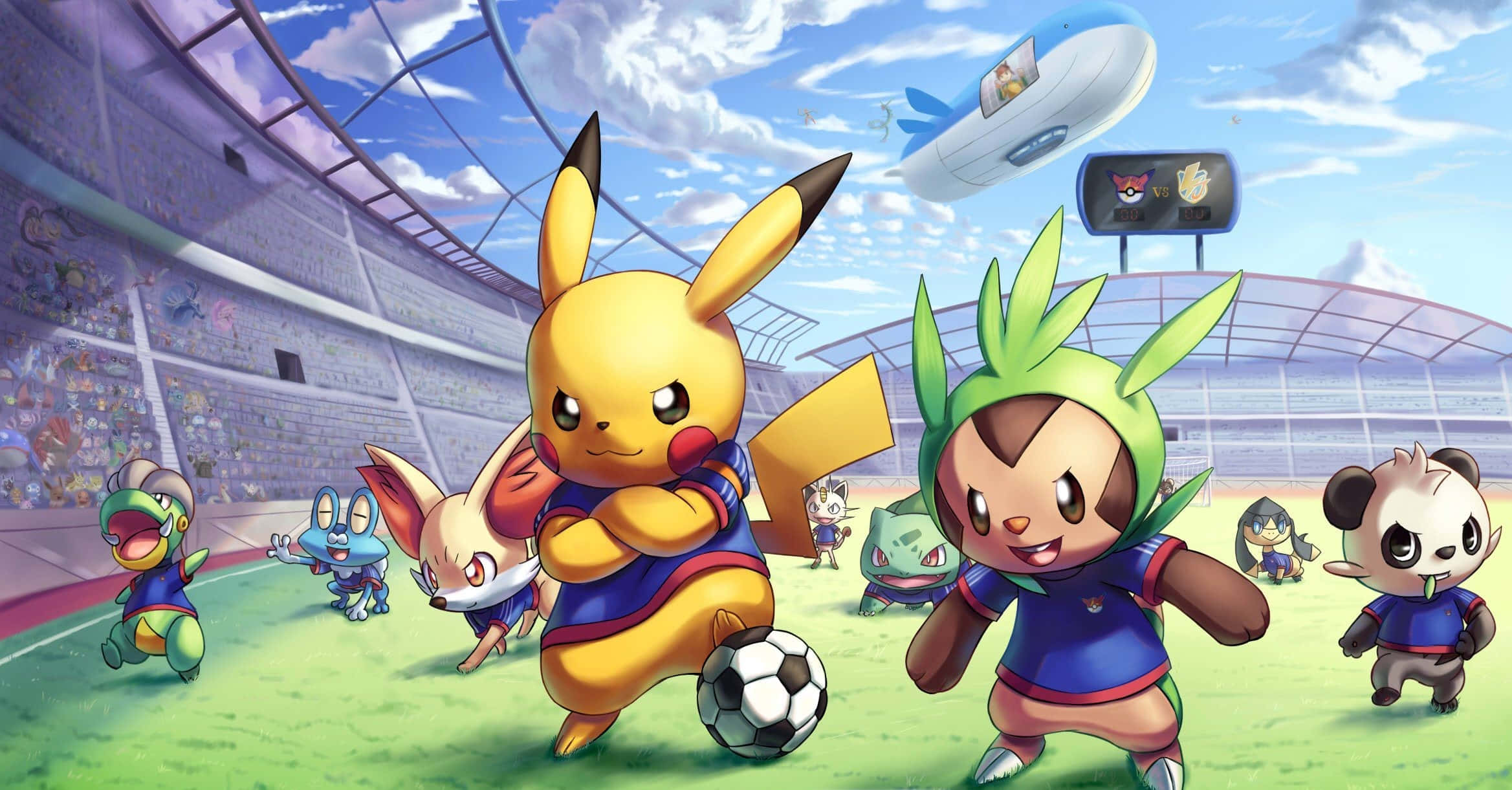 3d pokemon go, pokemon soccer, PSP wallpaper, Full HD Desktop Wallpaper
