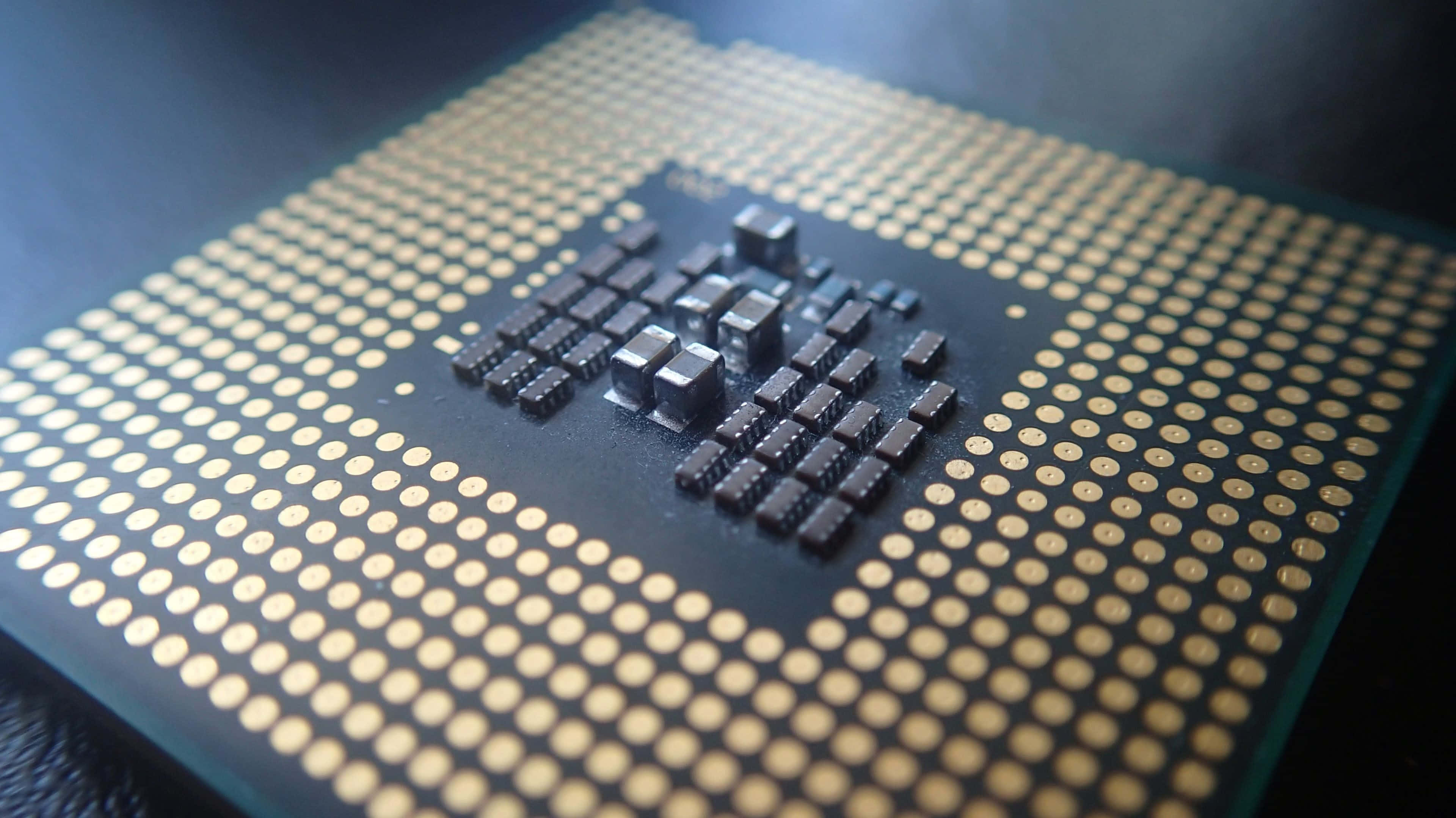 4K Processor, 3840 x 2160, golden pins, 4K Desktop Wallpaper