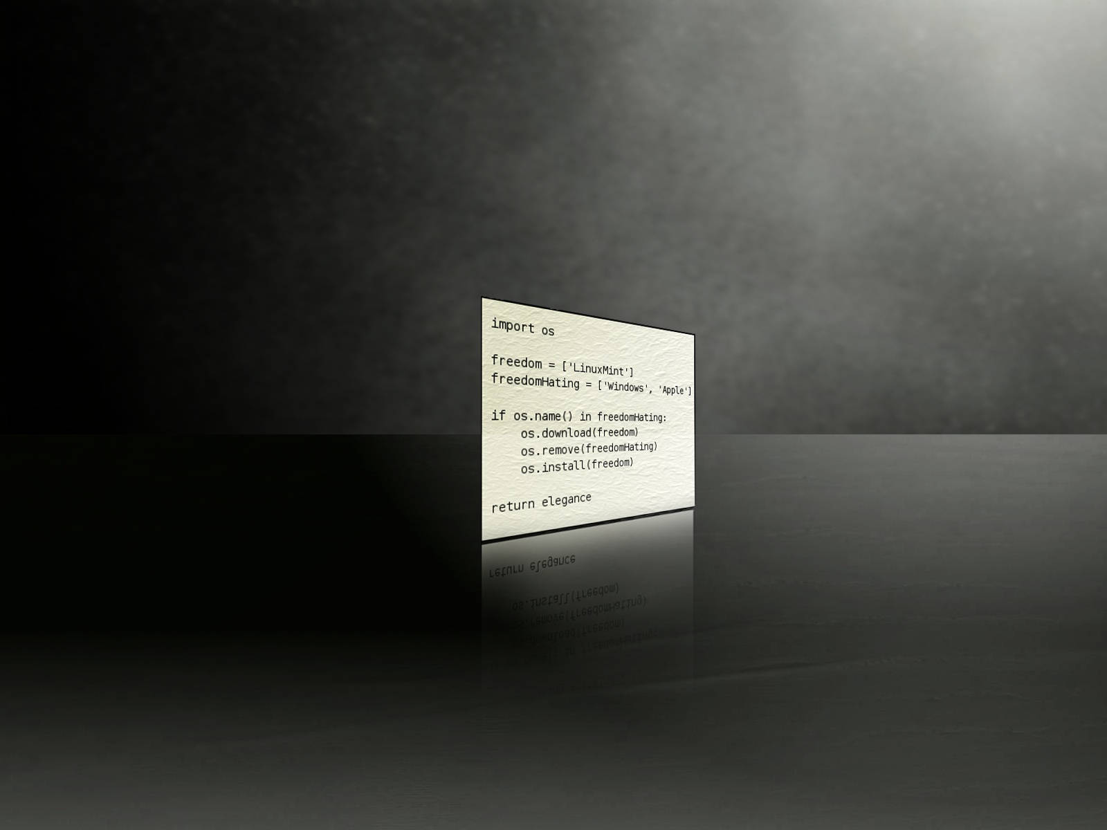 4K Programming, code snippet, dark reflective surface, HD Desktop Wallpaper
