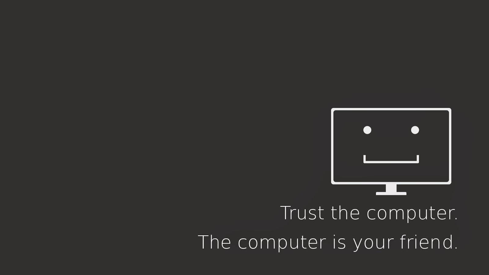 4K Programming, minimalist white line drawing, smiling computer monitor, HD Desktop Wallpaper