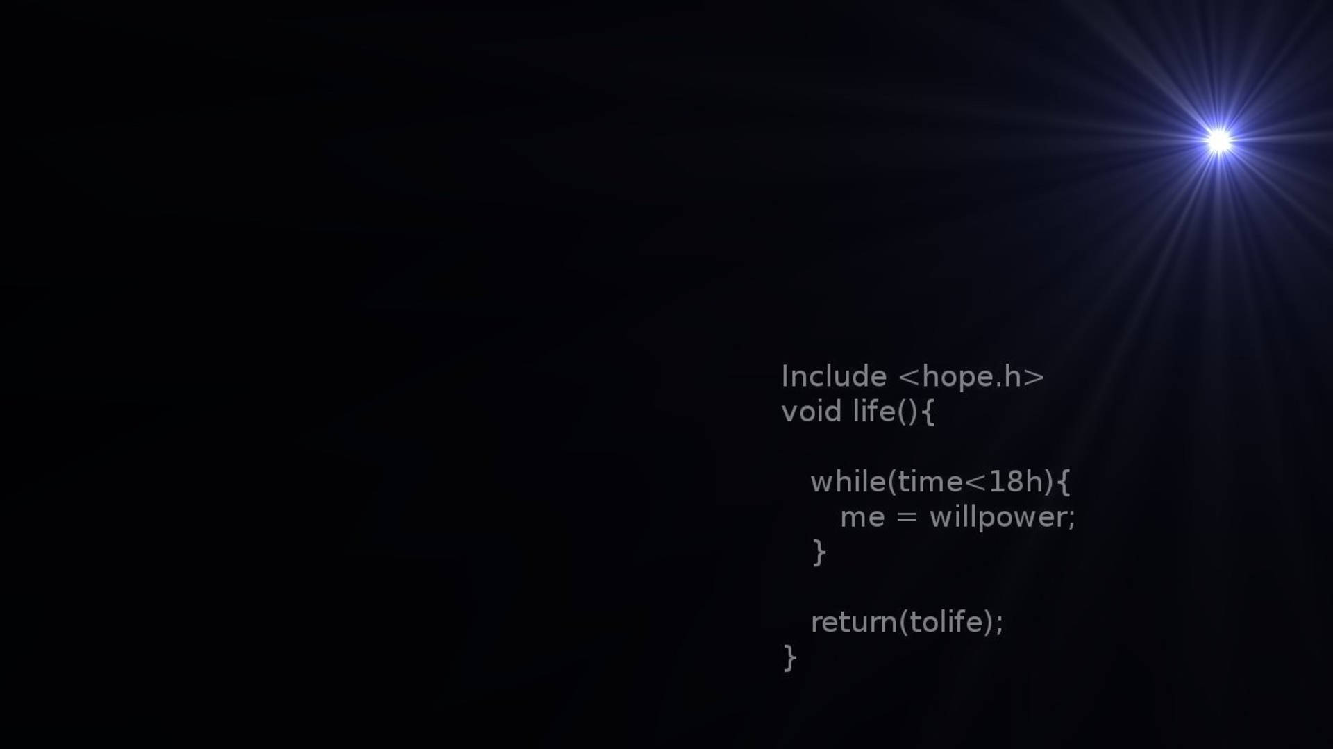 glowing blue starburst, dark space, glowing white code, Full HD Desktop Wallpaper