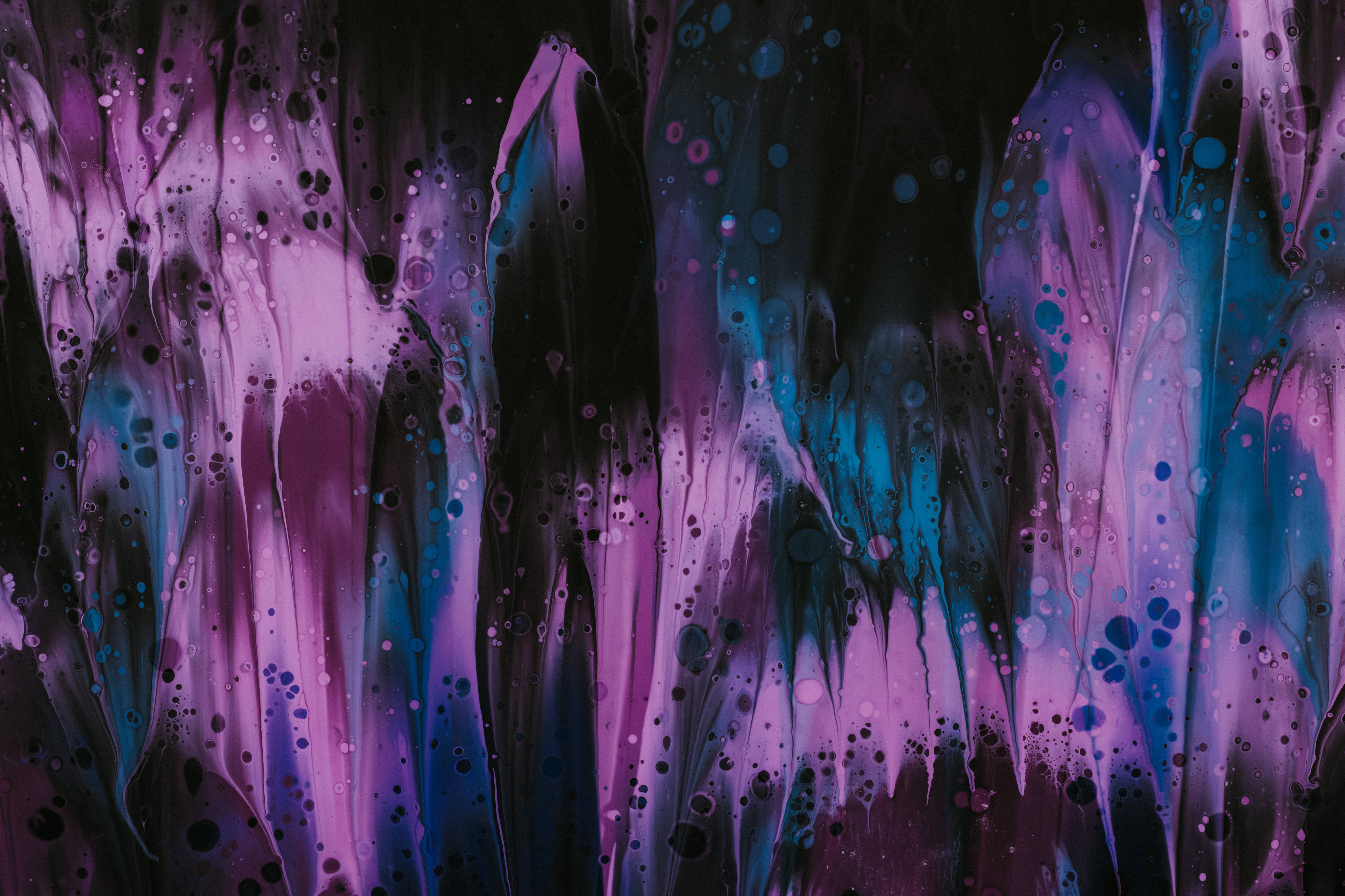 4K Purple, vivid purple, teal, 5K Desktop Wallpaper