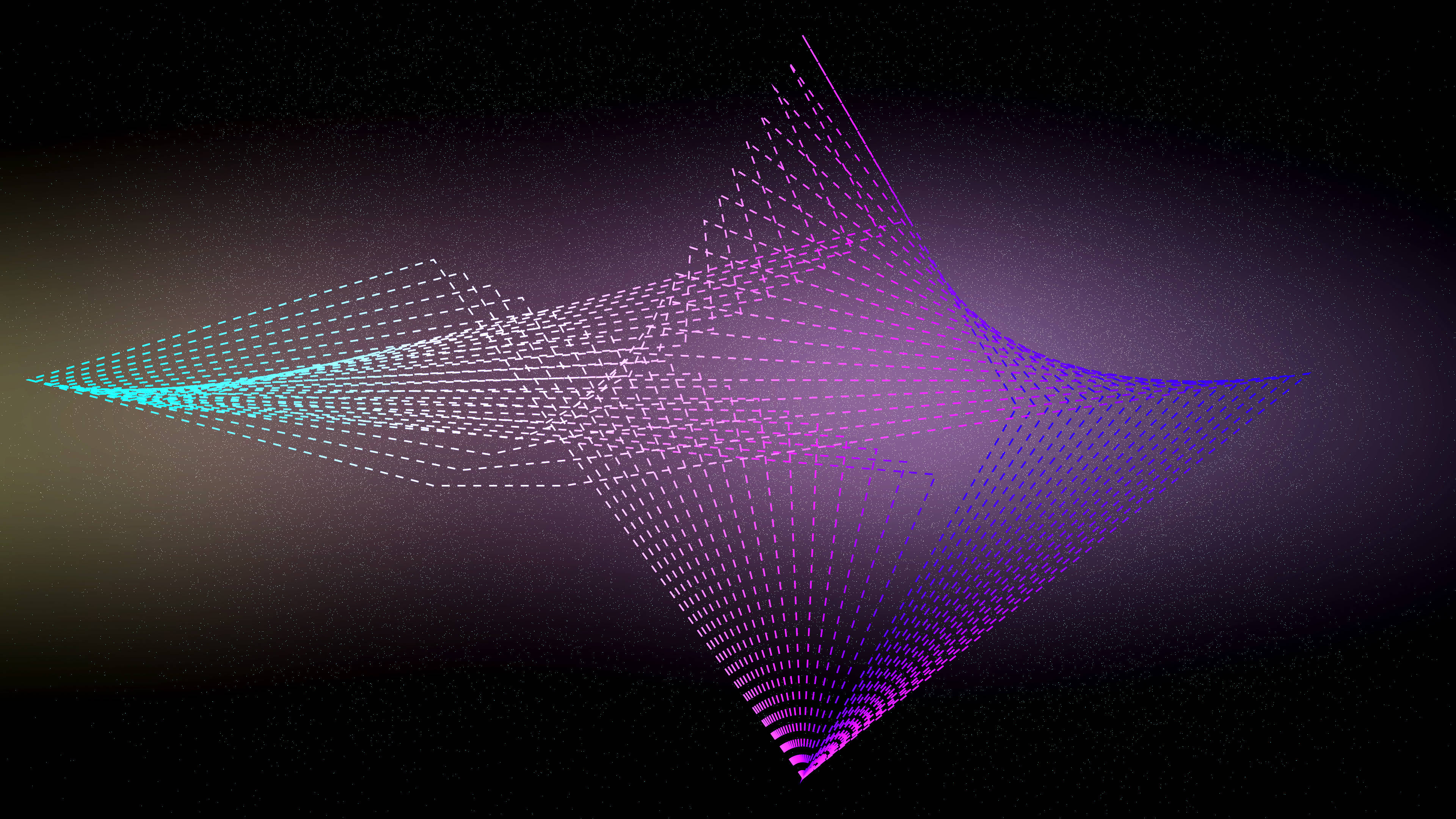 abstract line art, 4K purple background, glowing abstract geometric wave, 4K Desktop Wallpaper