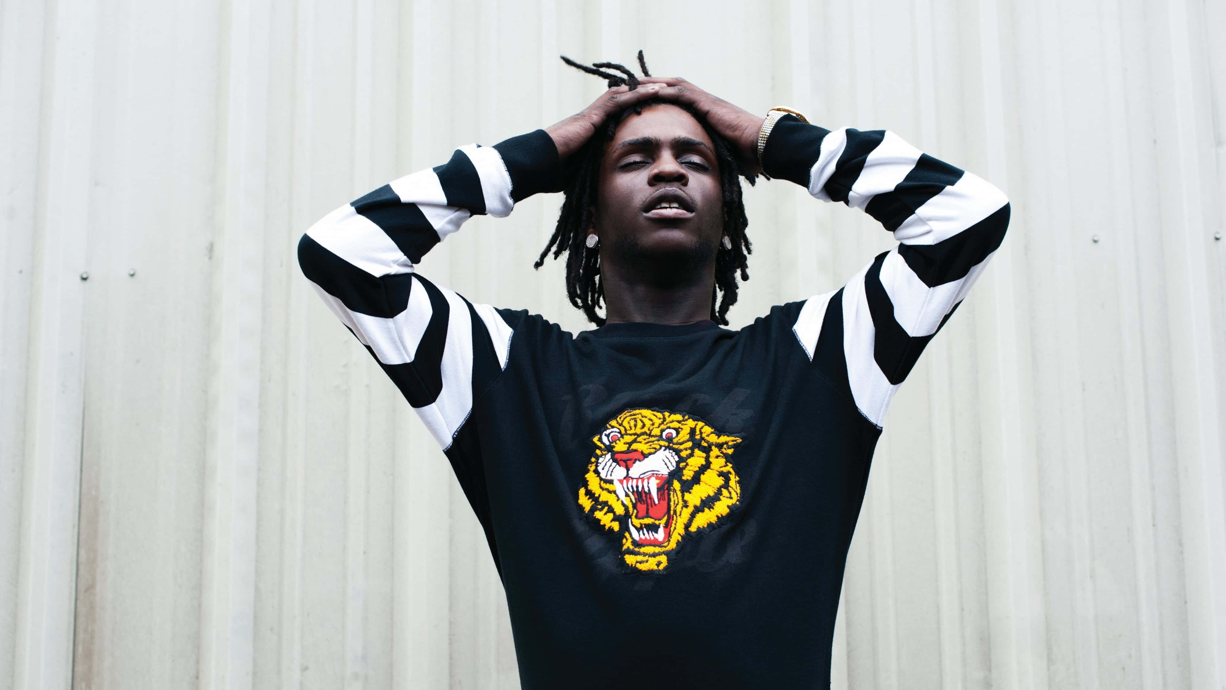 4K Rapper, dreadlocks, black and white striped shirt, 4K Desktop Wallpaper