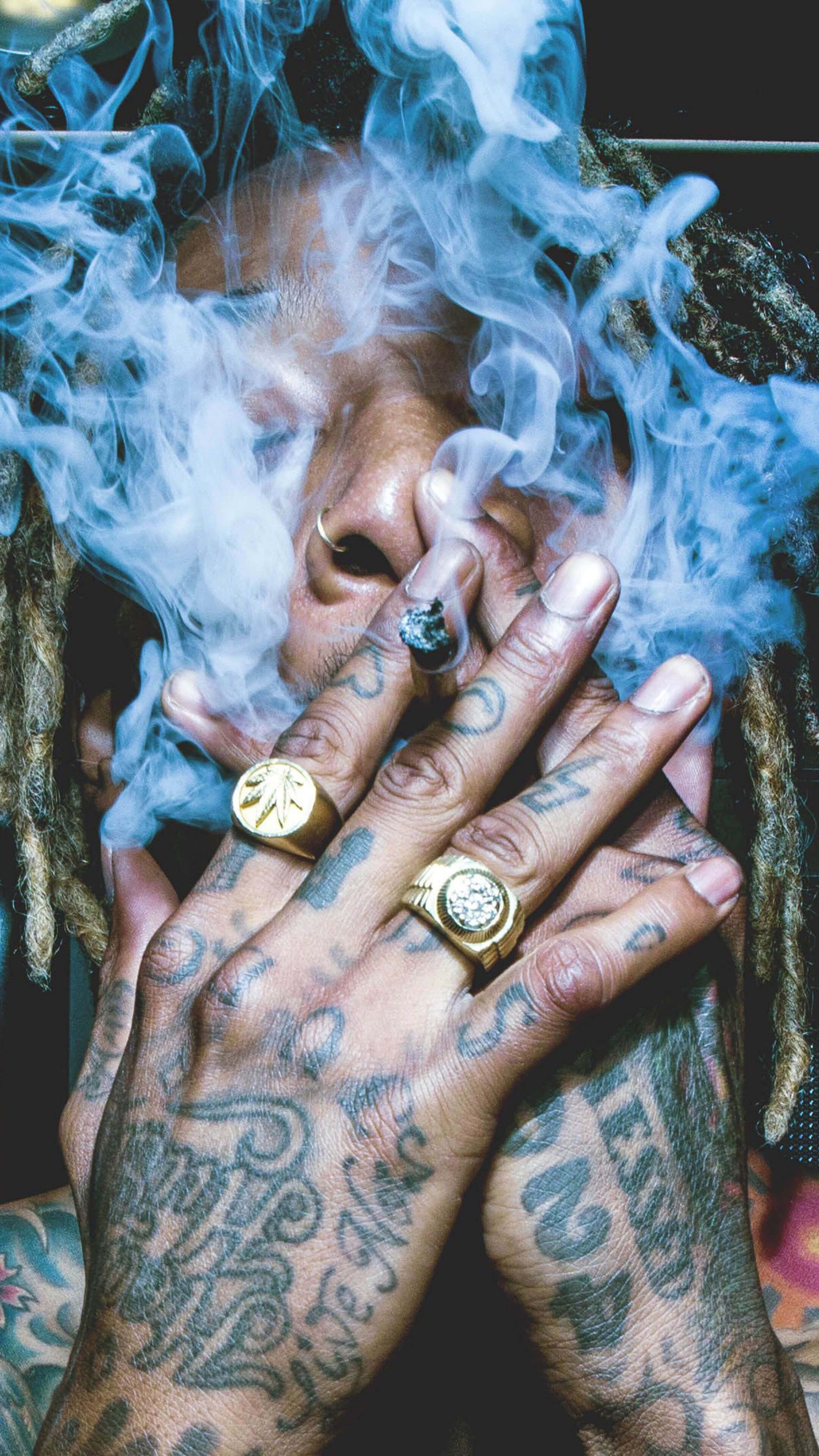 4K Rapper, dreadlocks, tattooed person, 5K Phone Wallpaper