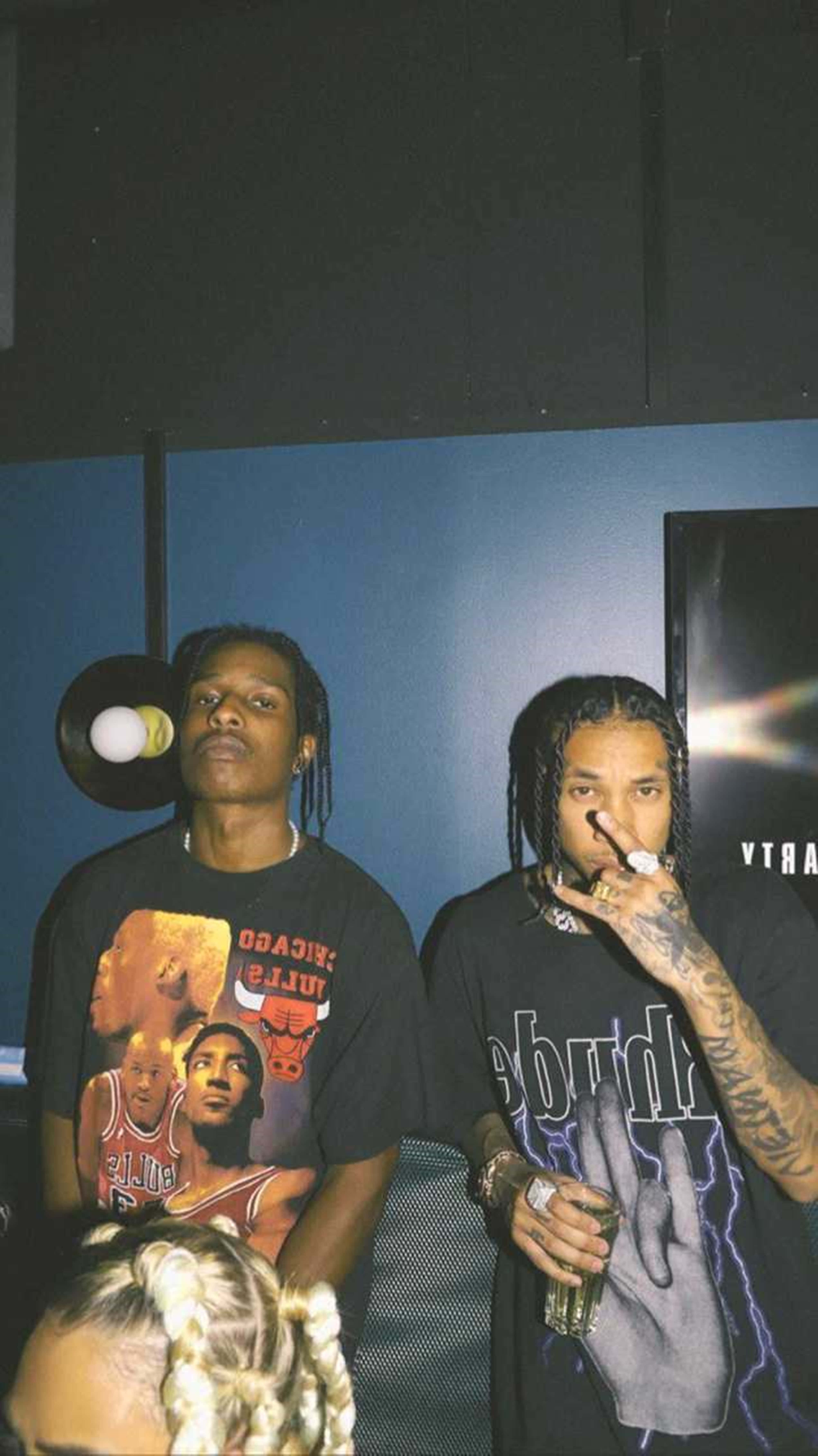 4K Rapper, blue walls, dimly lit room, 5K Phone Wallpaper