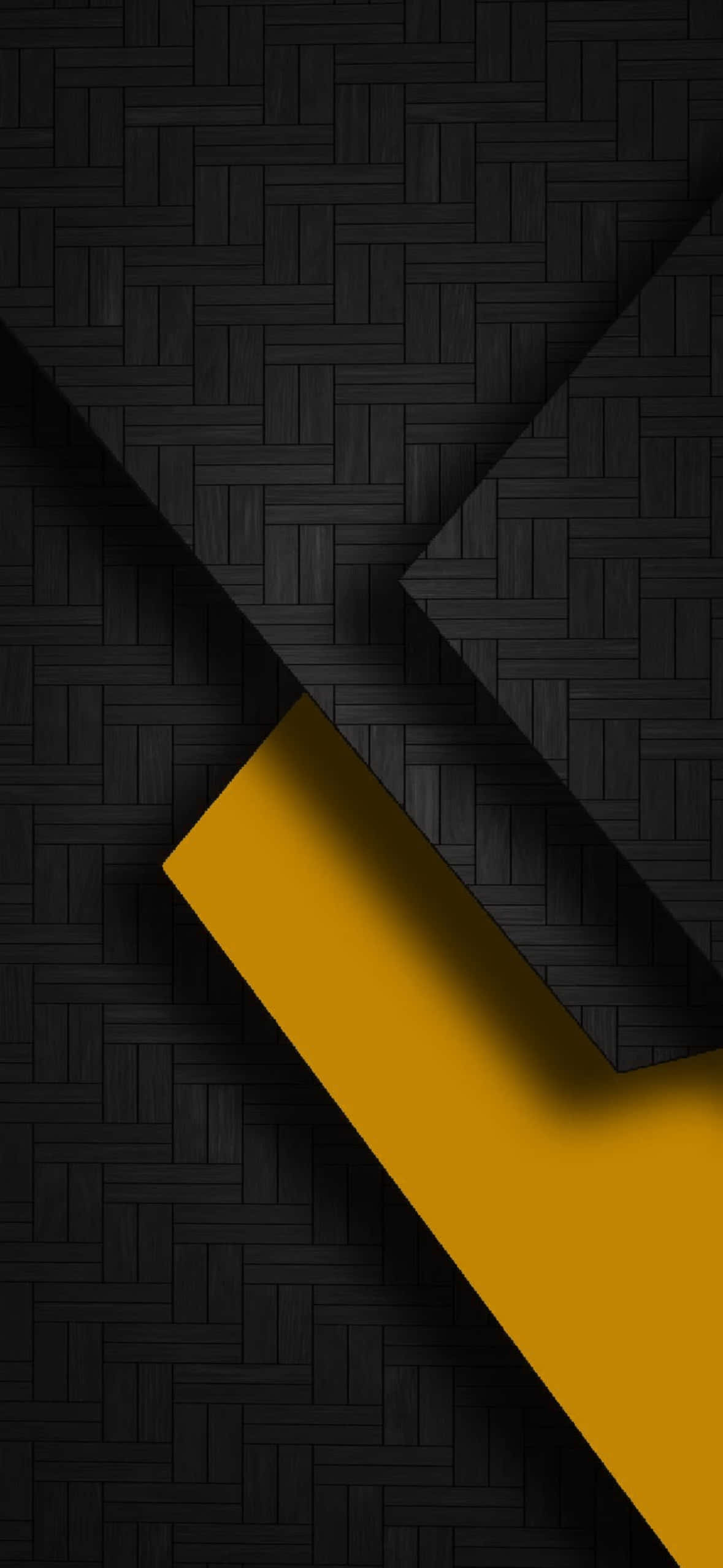 4K Sky, gold stripe, textured black woven background, Full HD Phone Wallpaper