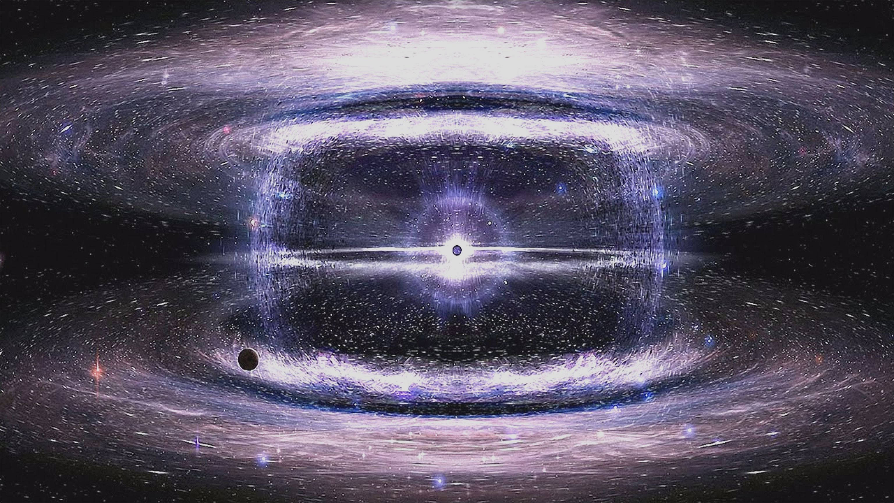 4K Space, black hole, glowing accretion disk, 2K Desktop Wallpaper