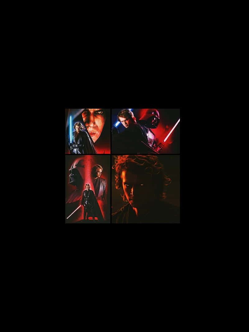 Star Wars, character portraits, red lightsabers, SD Phone Wallpaper