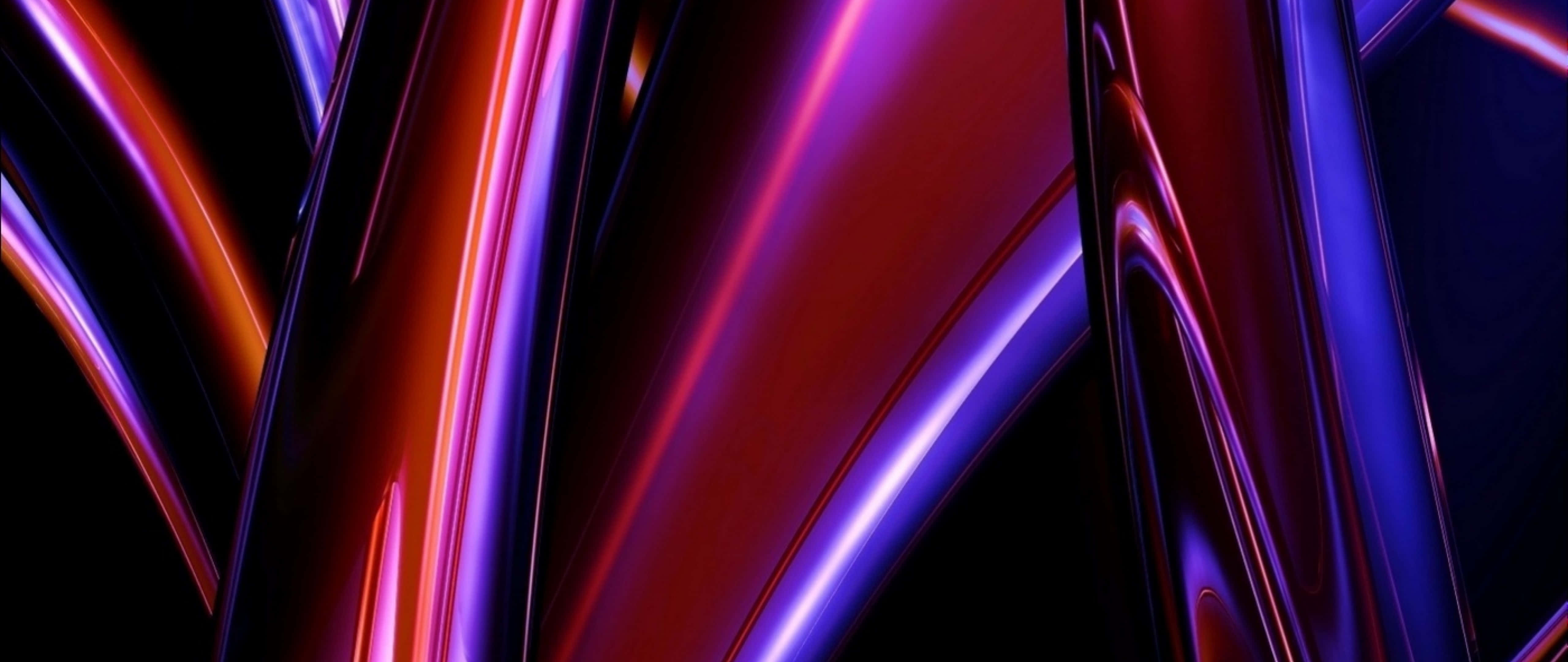 4K Stripes, glossy metallic ribbons, deep red, 5K Desktop Wallpaper