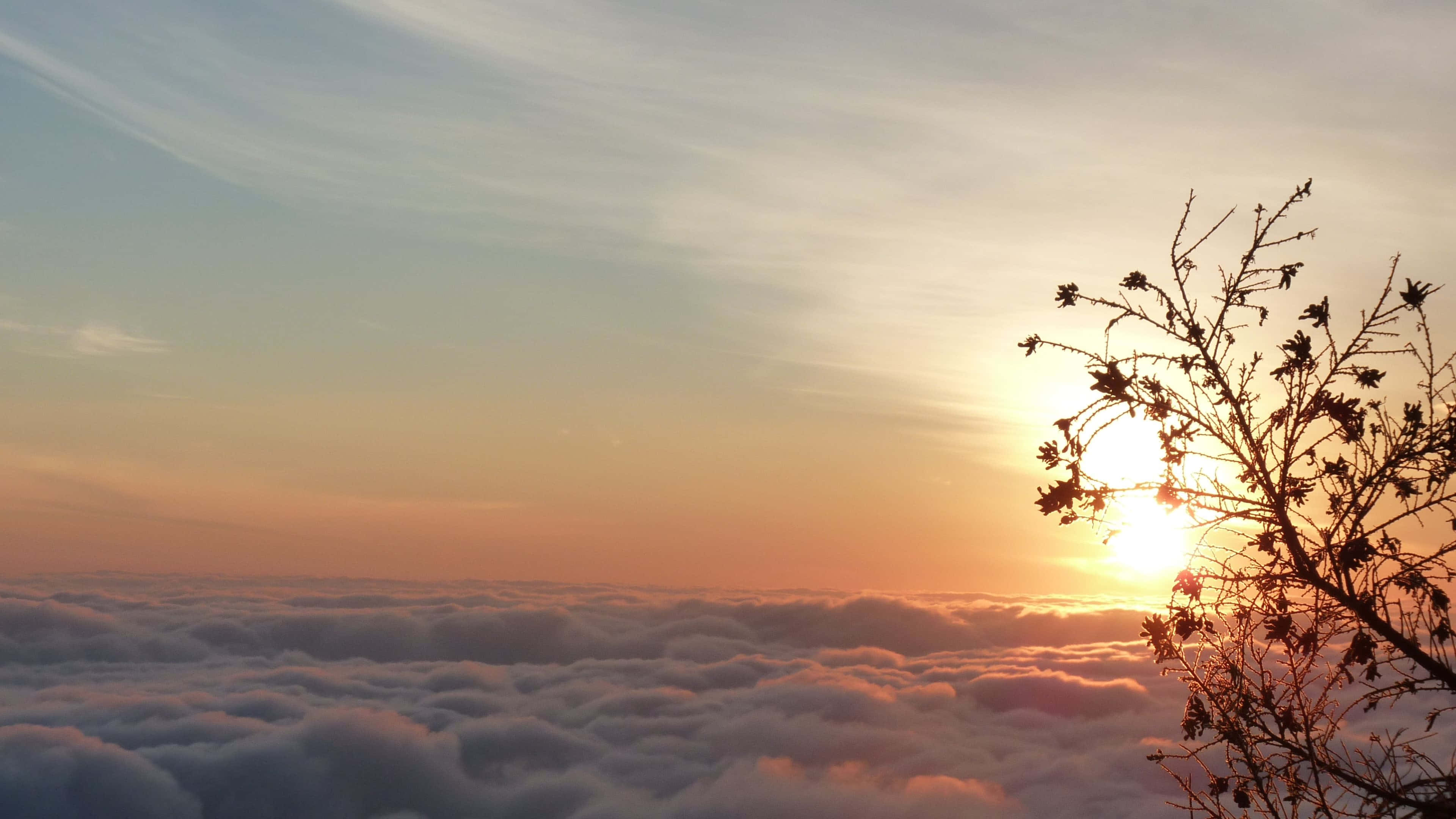 4K Sunrise, sunrise, clouds, 4K Desktop Wallpaper