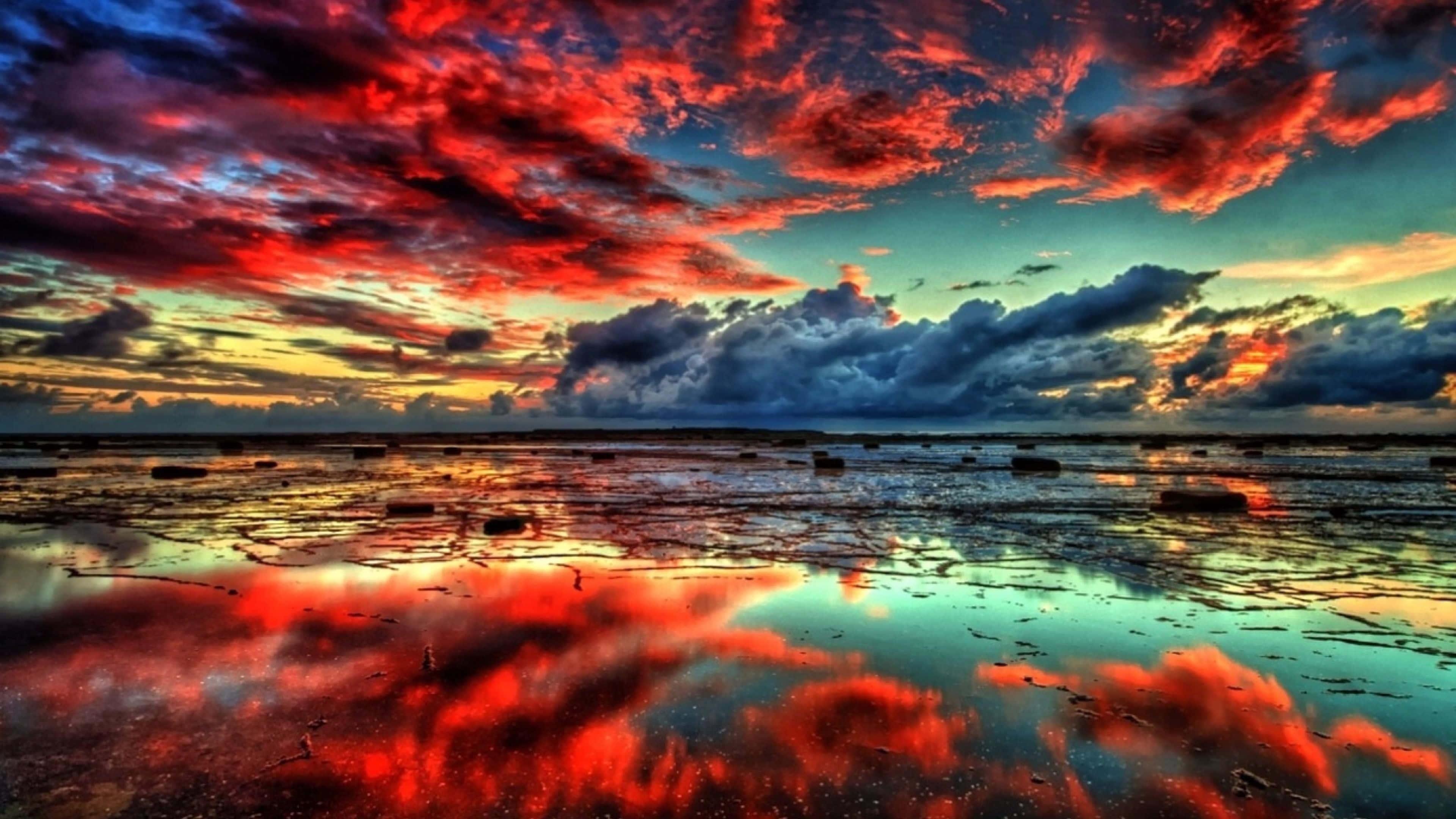 4K, HDR, sunset, 4K Desktop Wallpaper