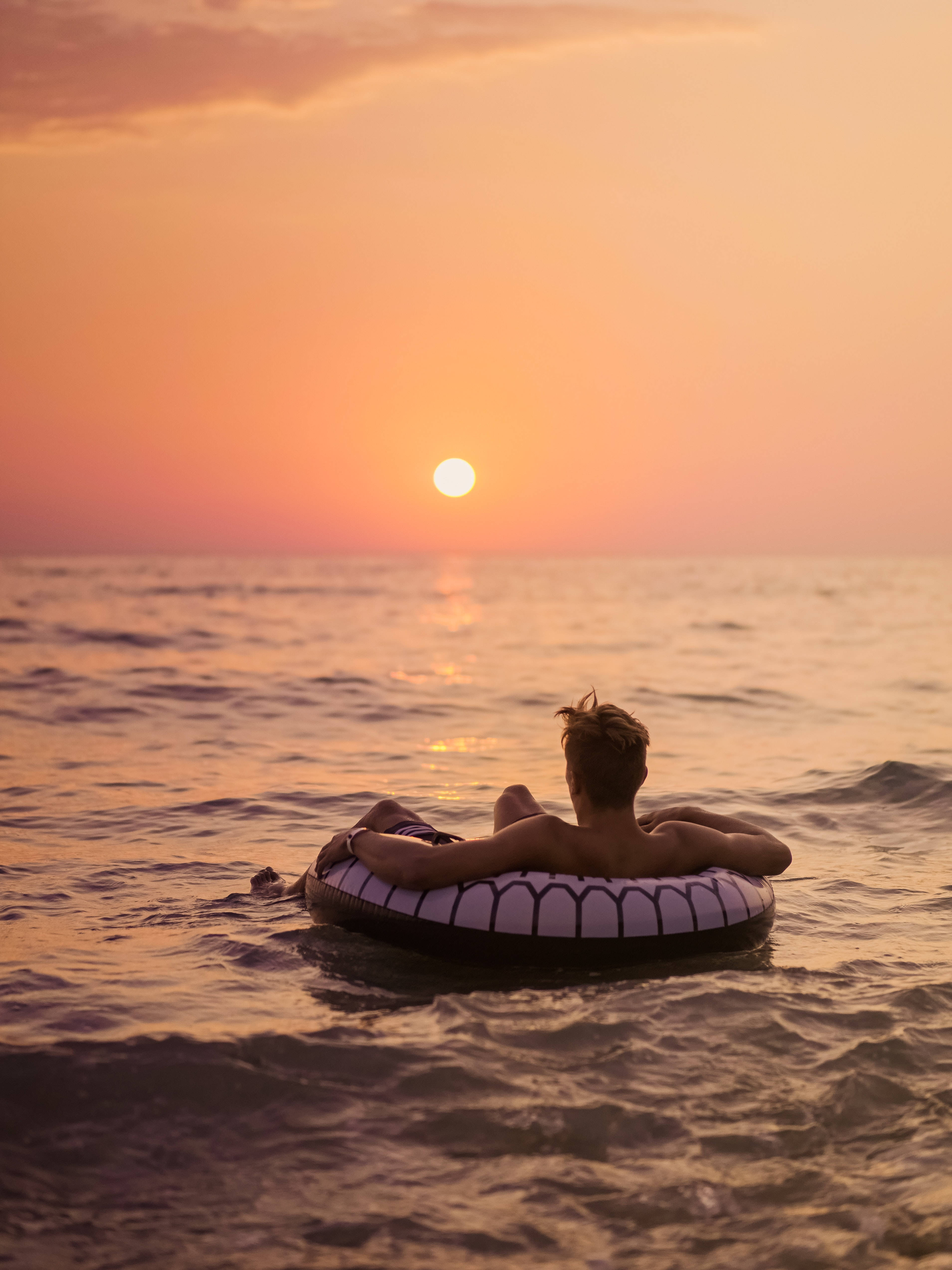 4K Sunset, ocean, sunset, 4K Phone Wallpaper
