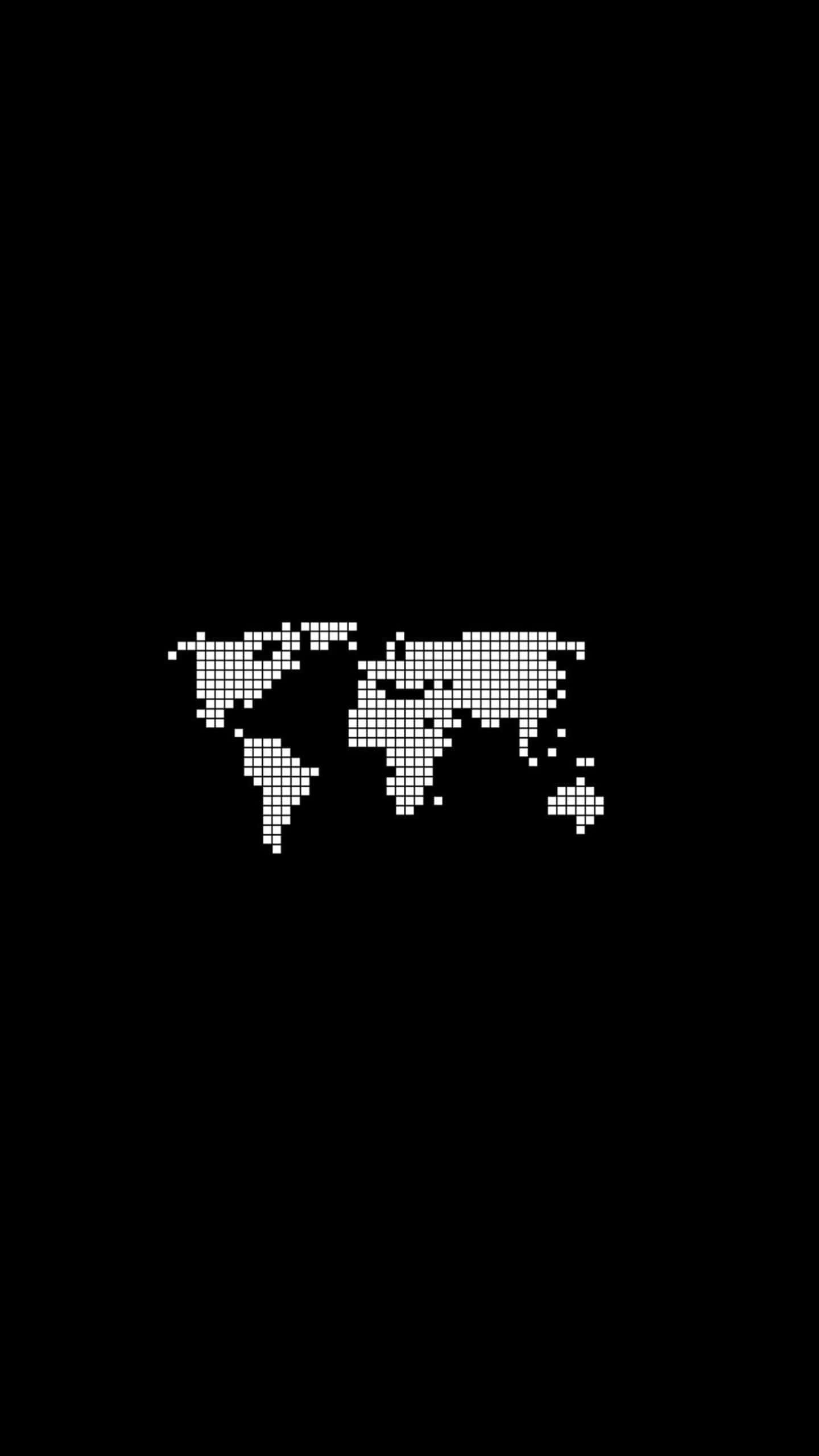 4K Super Amoled Phone, white dots, solid black background, 2K Phone Wallpaper