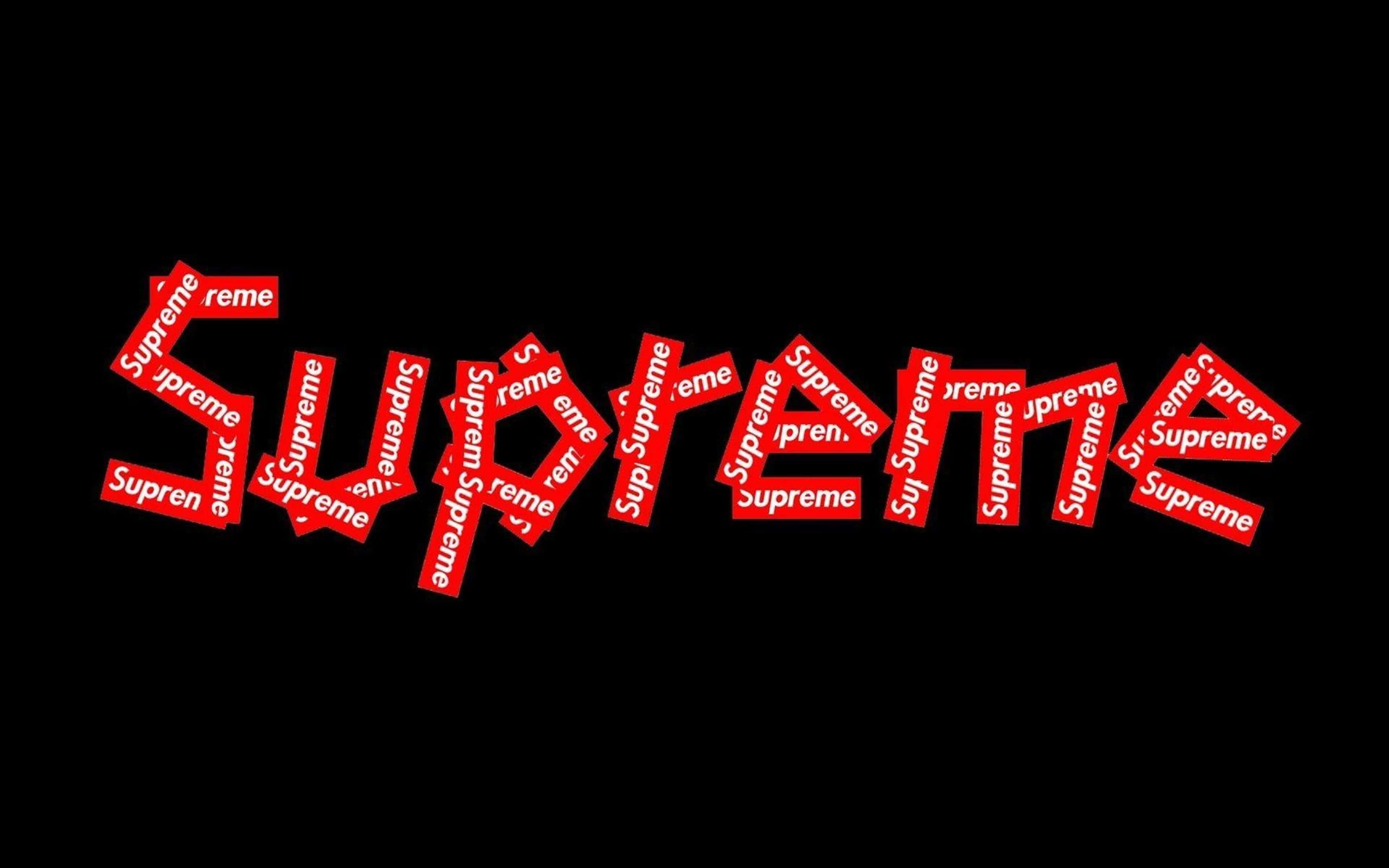 Supreme, red, black, 4K Desktop Wallpaper