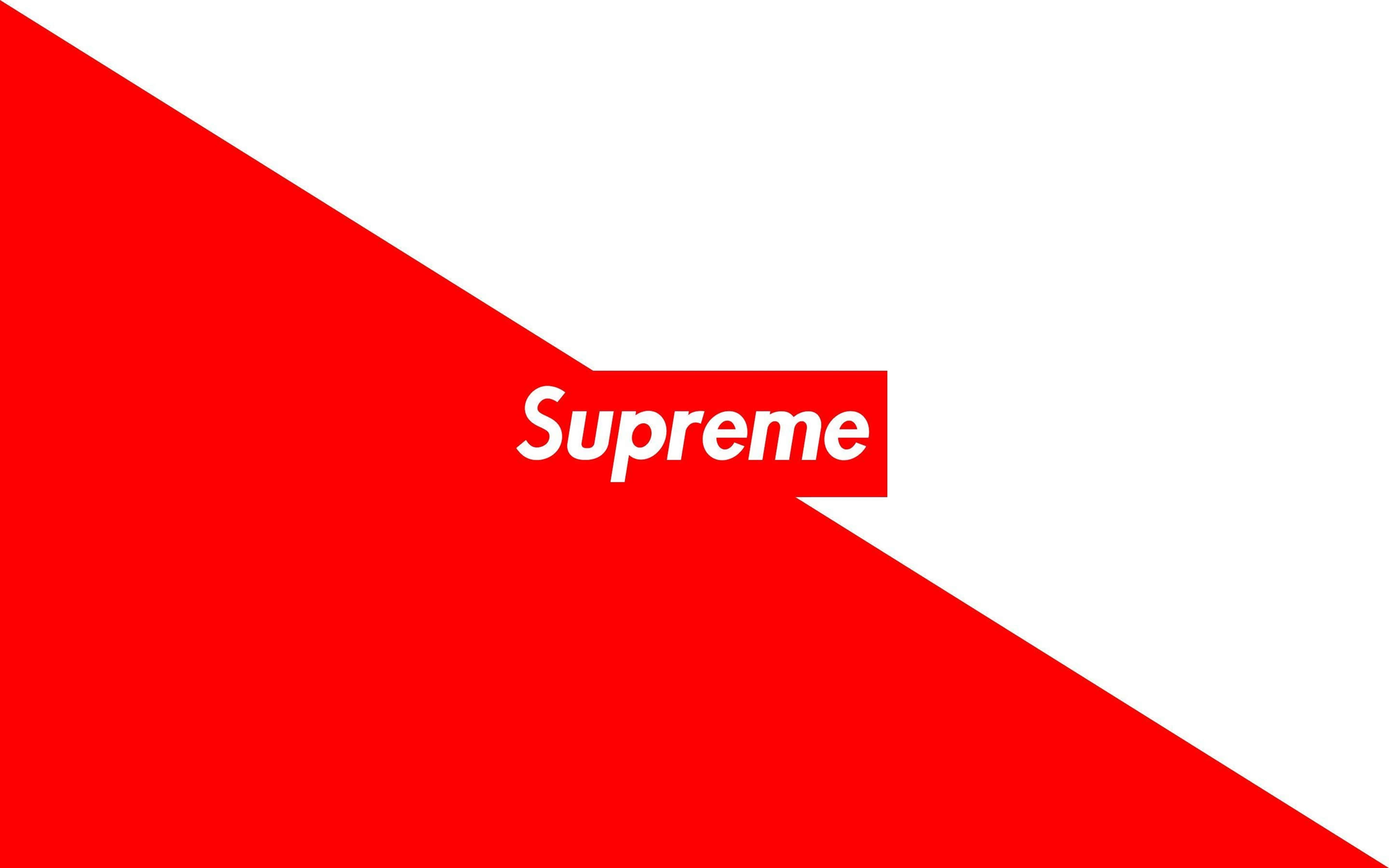 4K Supreme, Supreme logo, red box, 4K Desktop Wallpaper