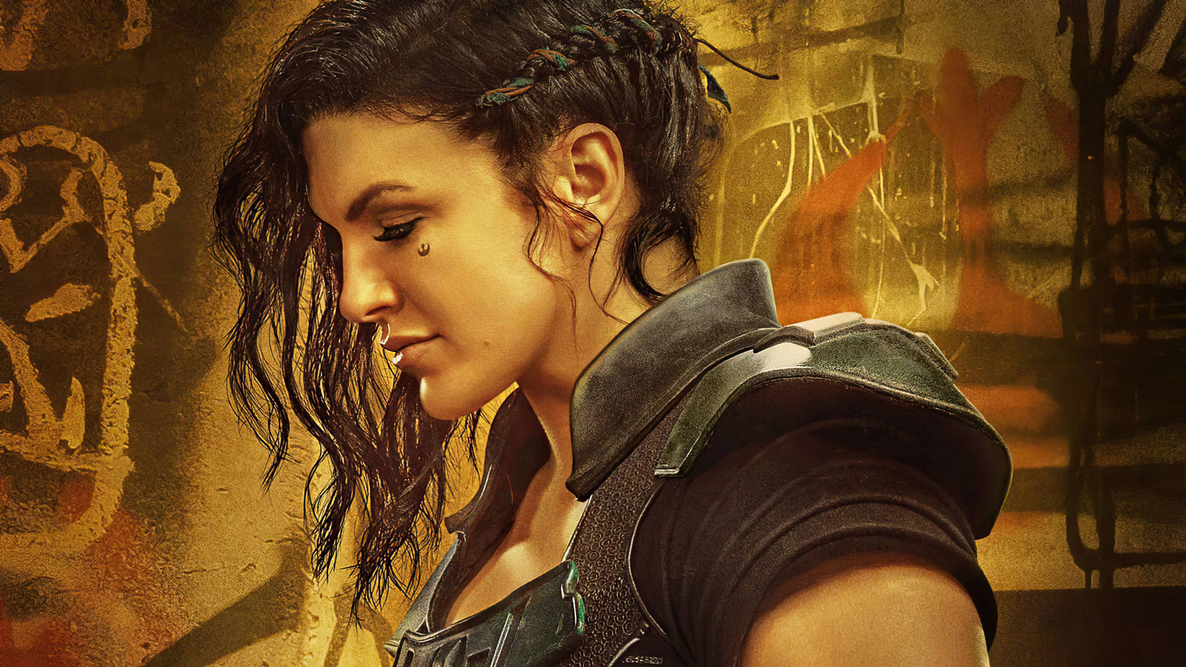 The Mandalorian, female warrior, braided hair, 4K Desktop Wallpaper