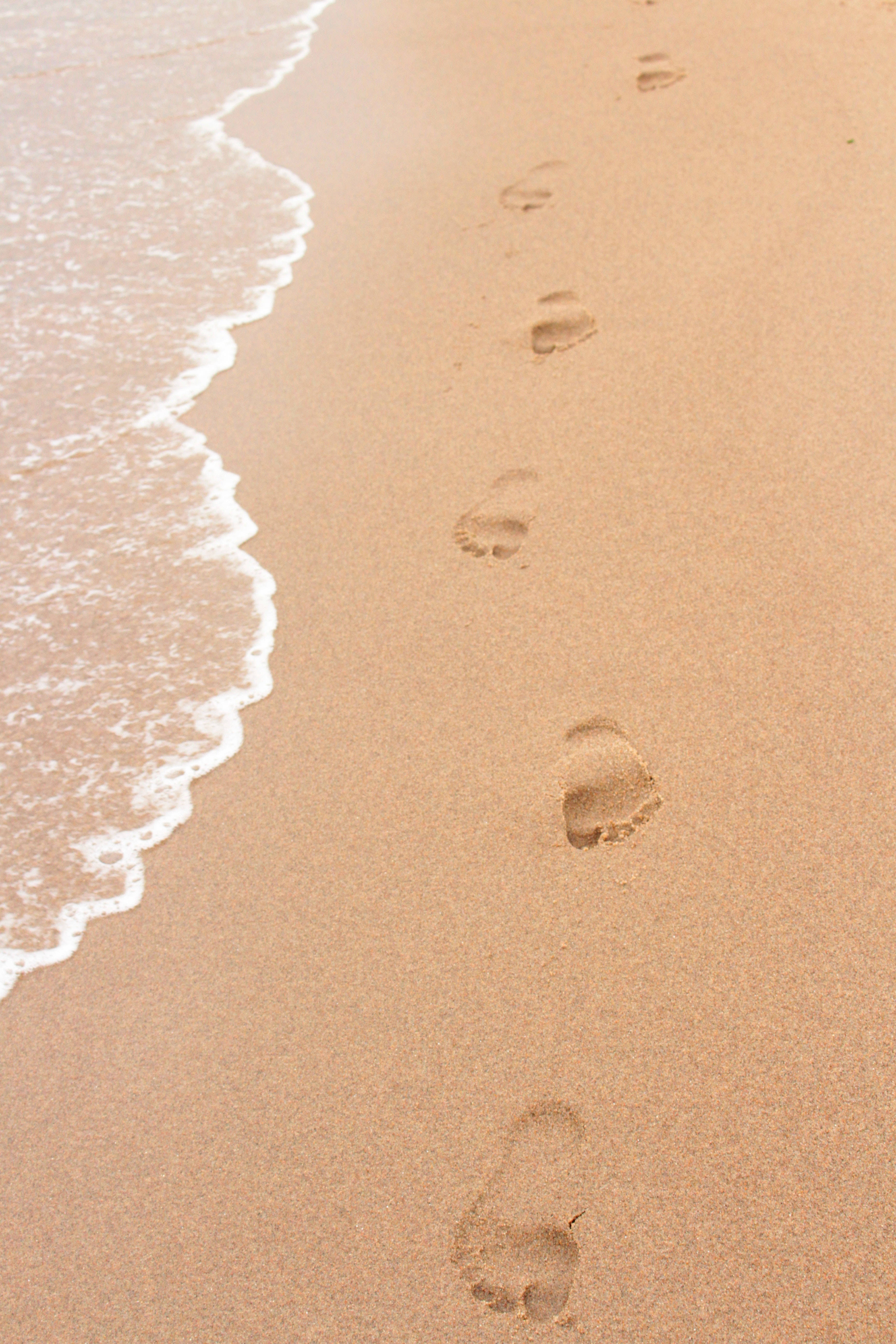 4K Ultra HD Beach, golden sand, ocean, 5K Phone Wallpaper