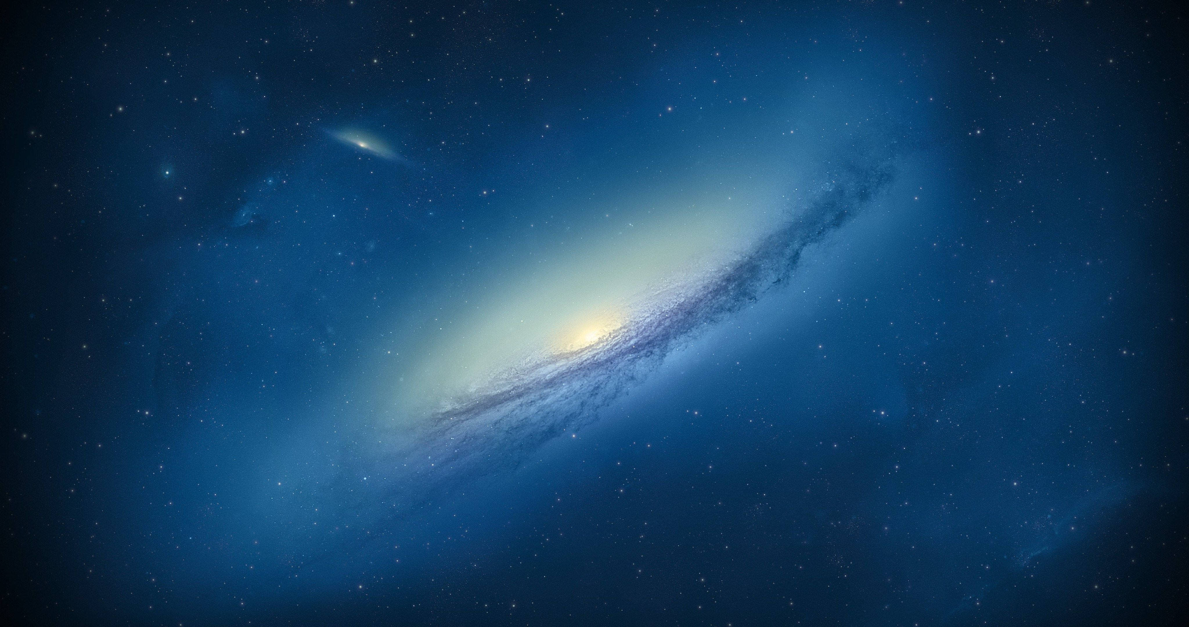 4K Ultra HD Galaxy, blue space, spiral galaxy, 4K Desktop Wallpaper