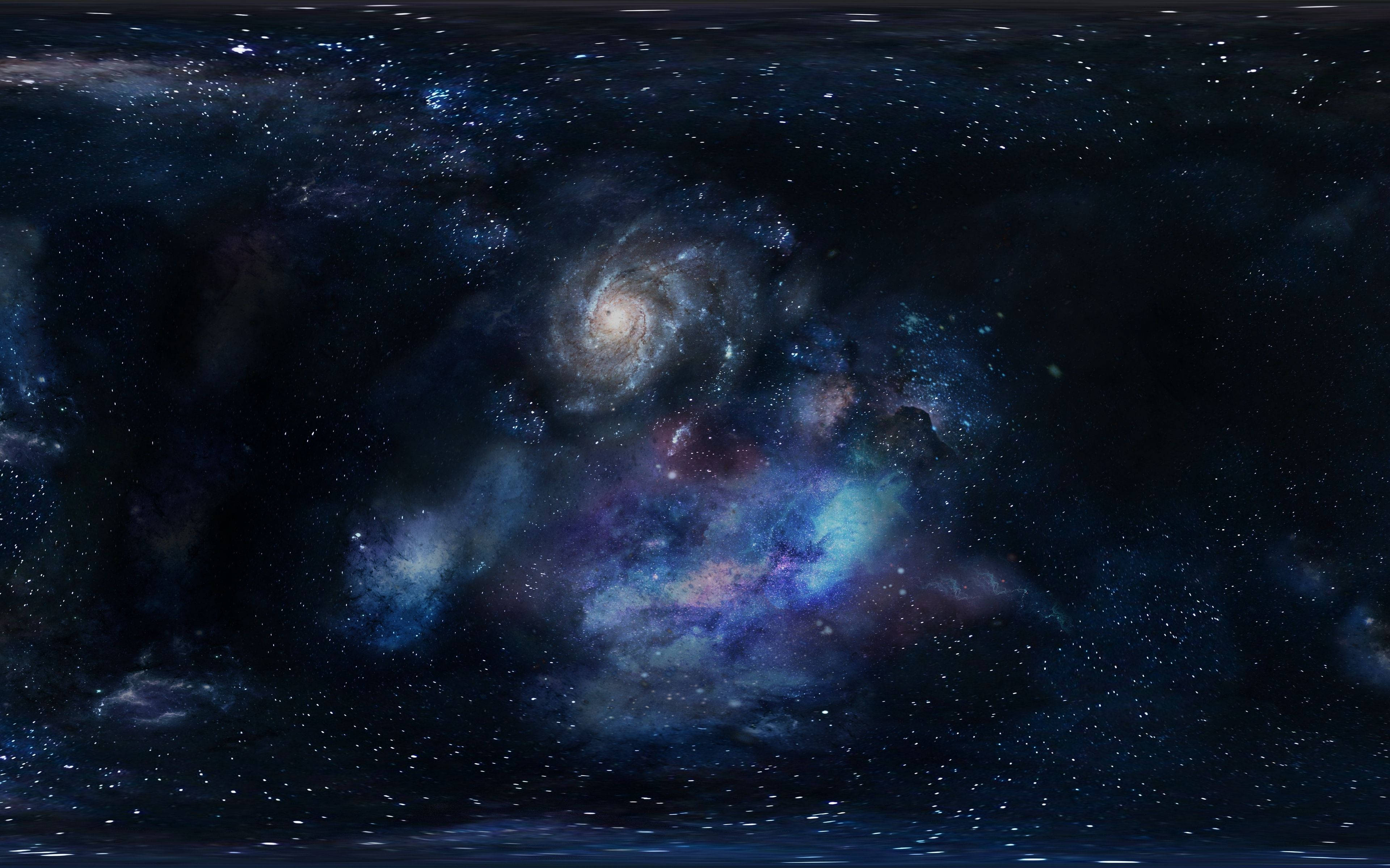 4K Ultra HD Galaxy, spiral galaxy, cosmic dust, 4K Desktop Wallpaper