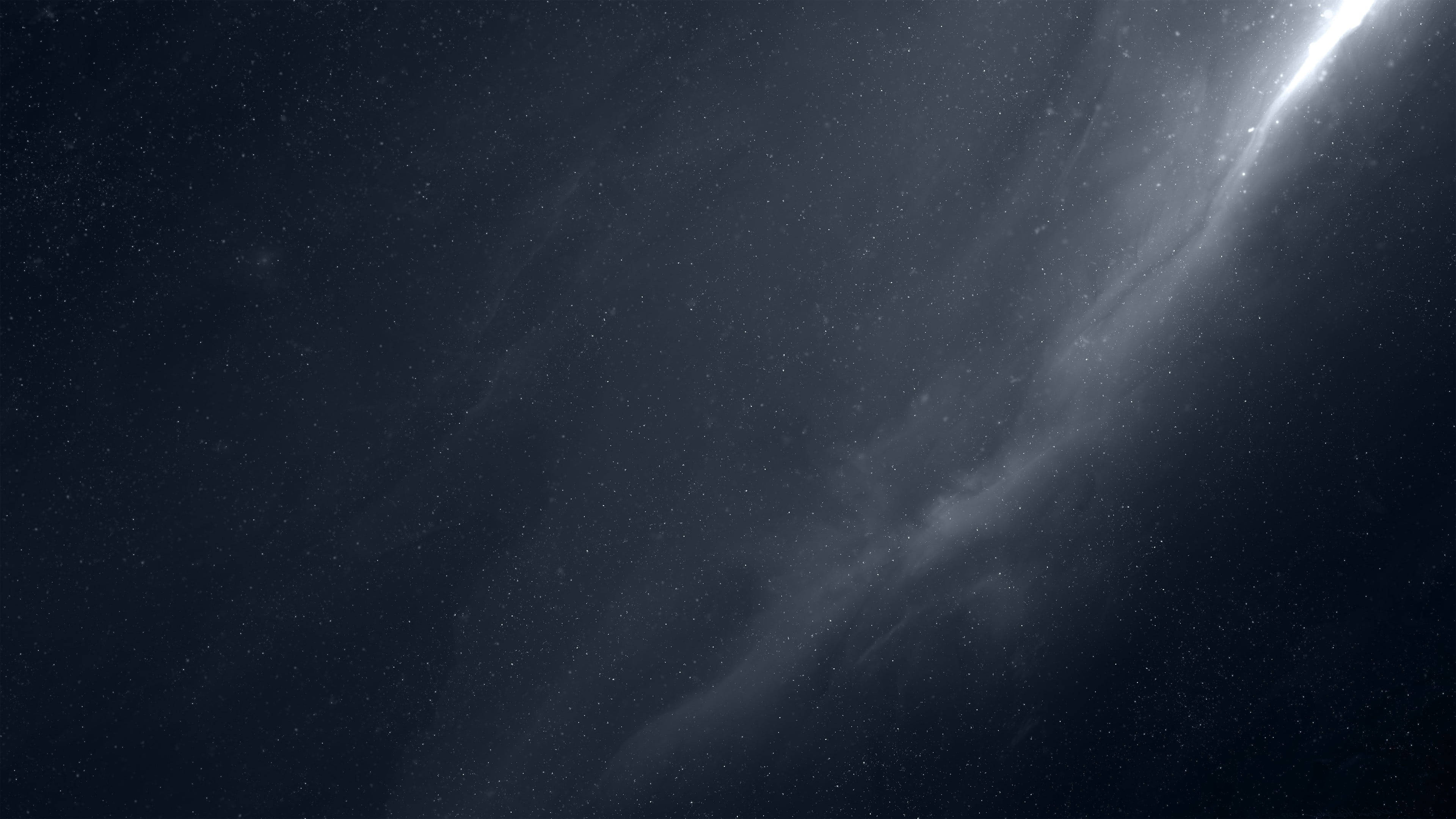 4K Ultra HD Dark Galaxy, cosmic nebula, soft glowing filaments, 4K Desktop Wallpaper