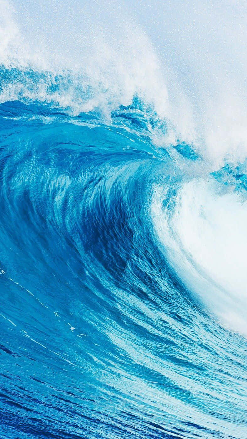 majestic blue wave, 4K Ultra HD, turquoise ocean wave, HD Phone Wallpaper