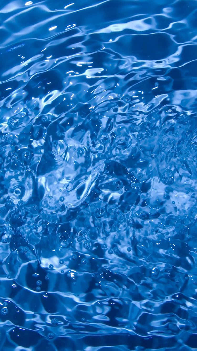 4K Ultra HD, blue ocean waves, dynamic blue water ripples, HD Phone Wallpaper