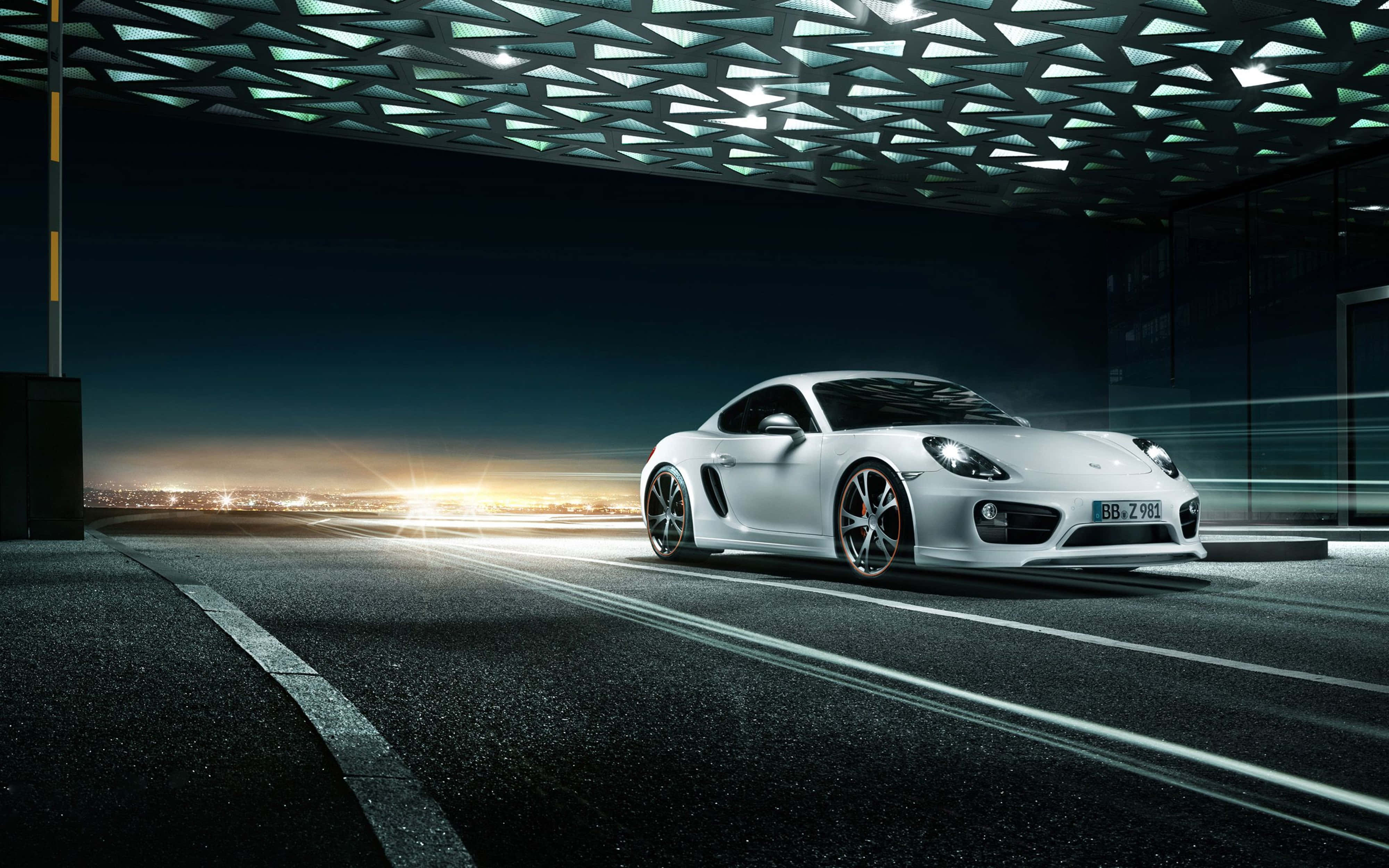 4K Ultra HD Porsche, white, sports car, 4K Desktop Wallpaper