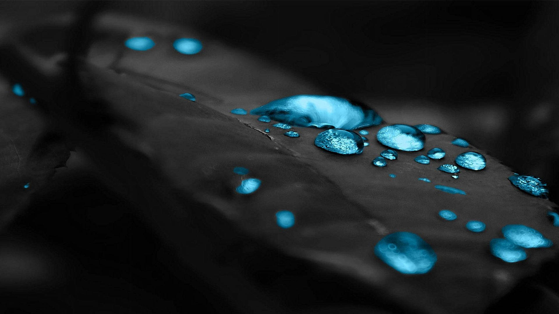 4K Ultra HD Windows, blue droplets, dark textured surface, Full HD Desktop Wallpaper