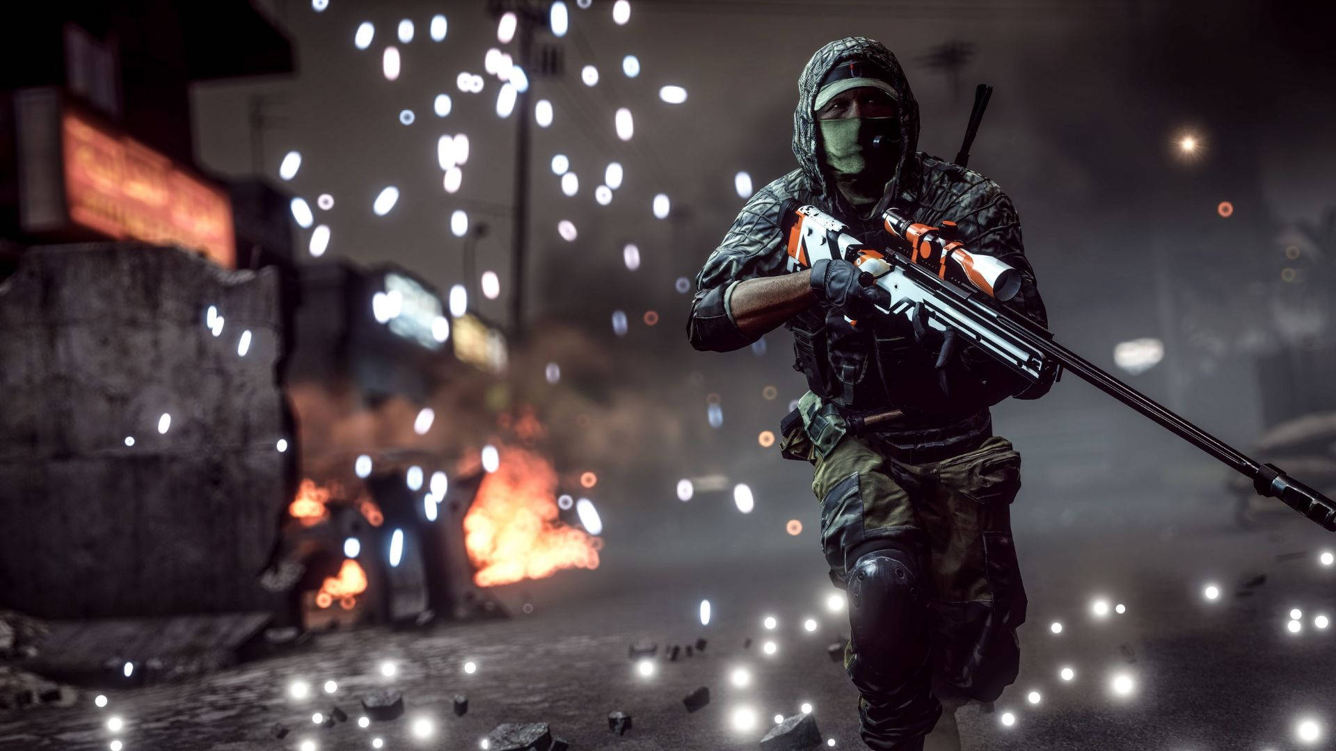 4K Ultra HD Windows Sniper, masked soldier, camouflage, Full HD Desktop Wallpaper