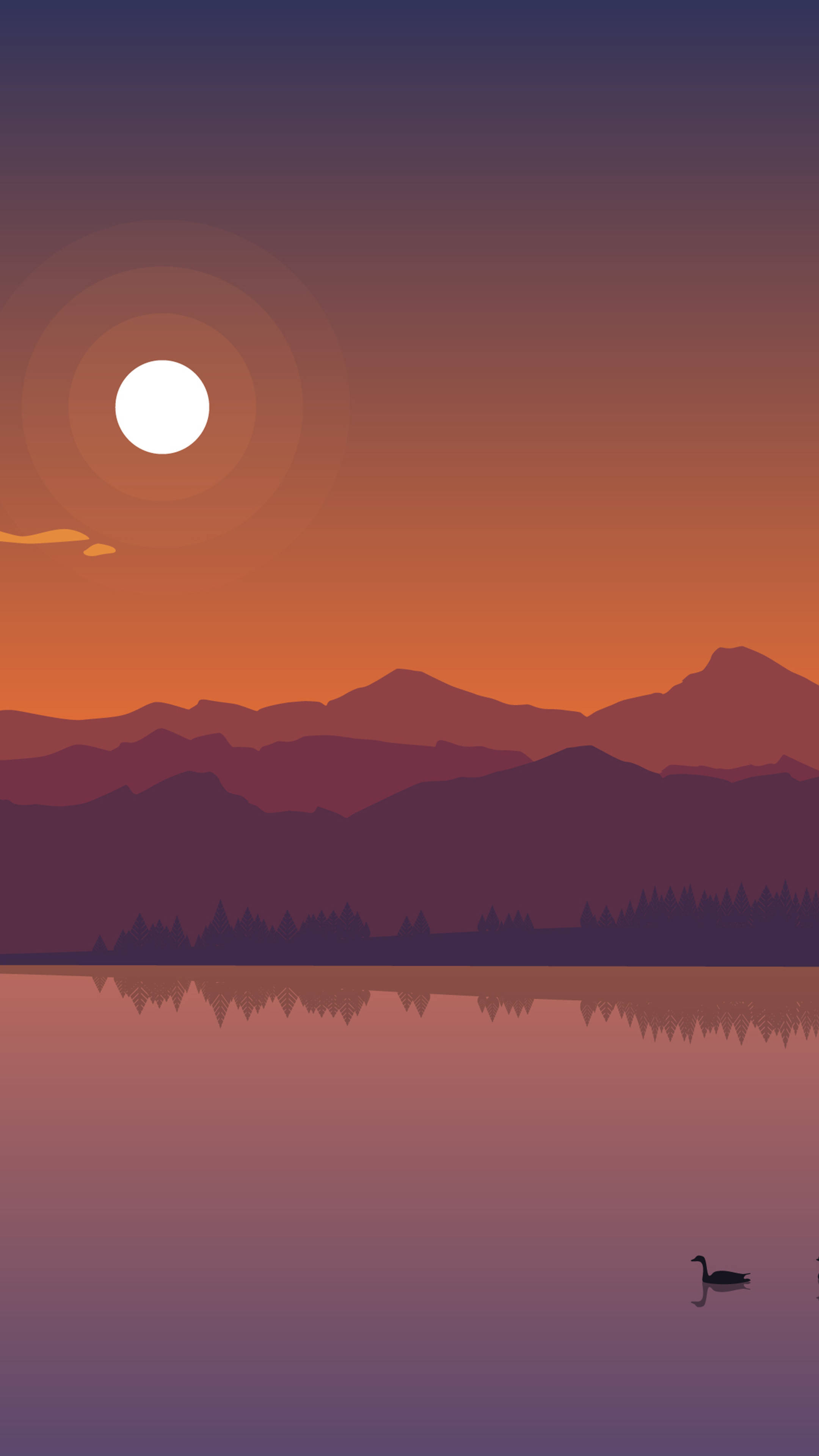 Moon Landscape, vector art, 4K Ultra iPhone, 4K Phone Wallpaper
