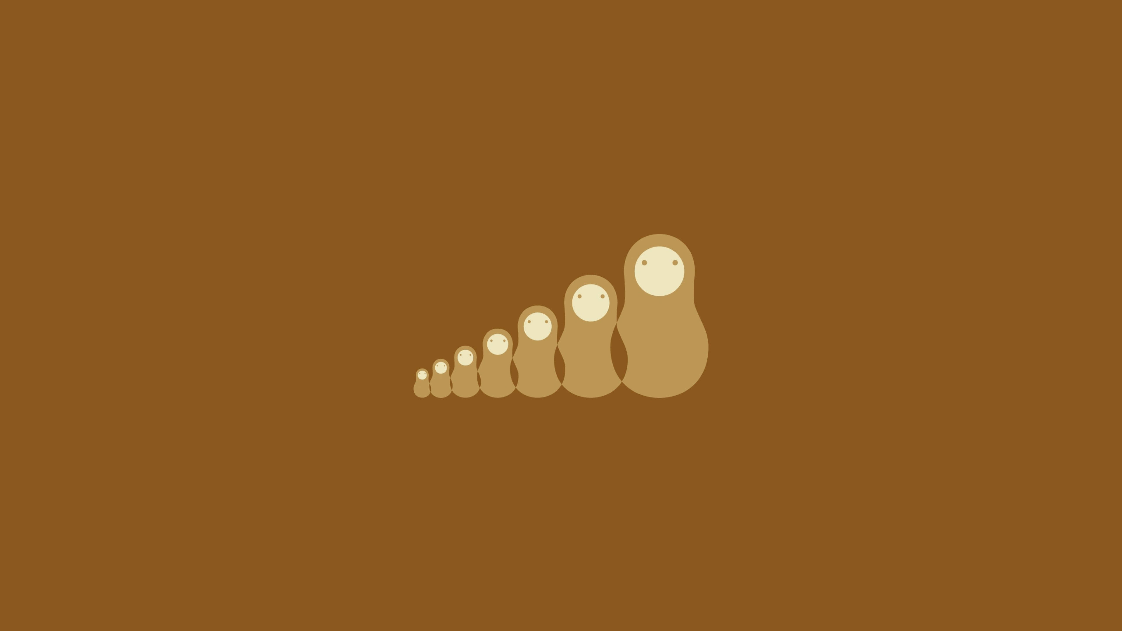 4K Vector, matryoshka dolls, wooden dolls, 4K Desktop Wallpaper
