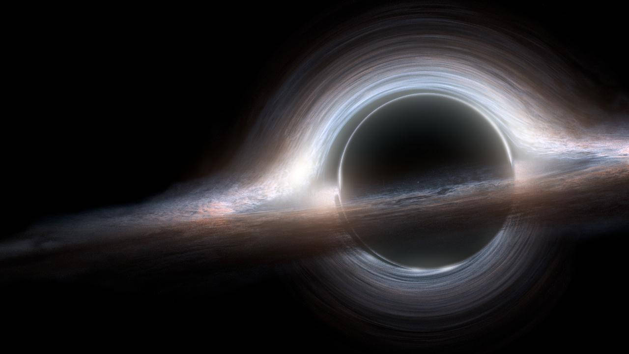 4K, black hole, white event horizon, HD Desktop Wallpaper