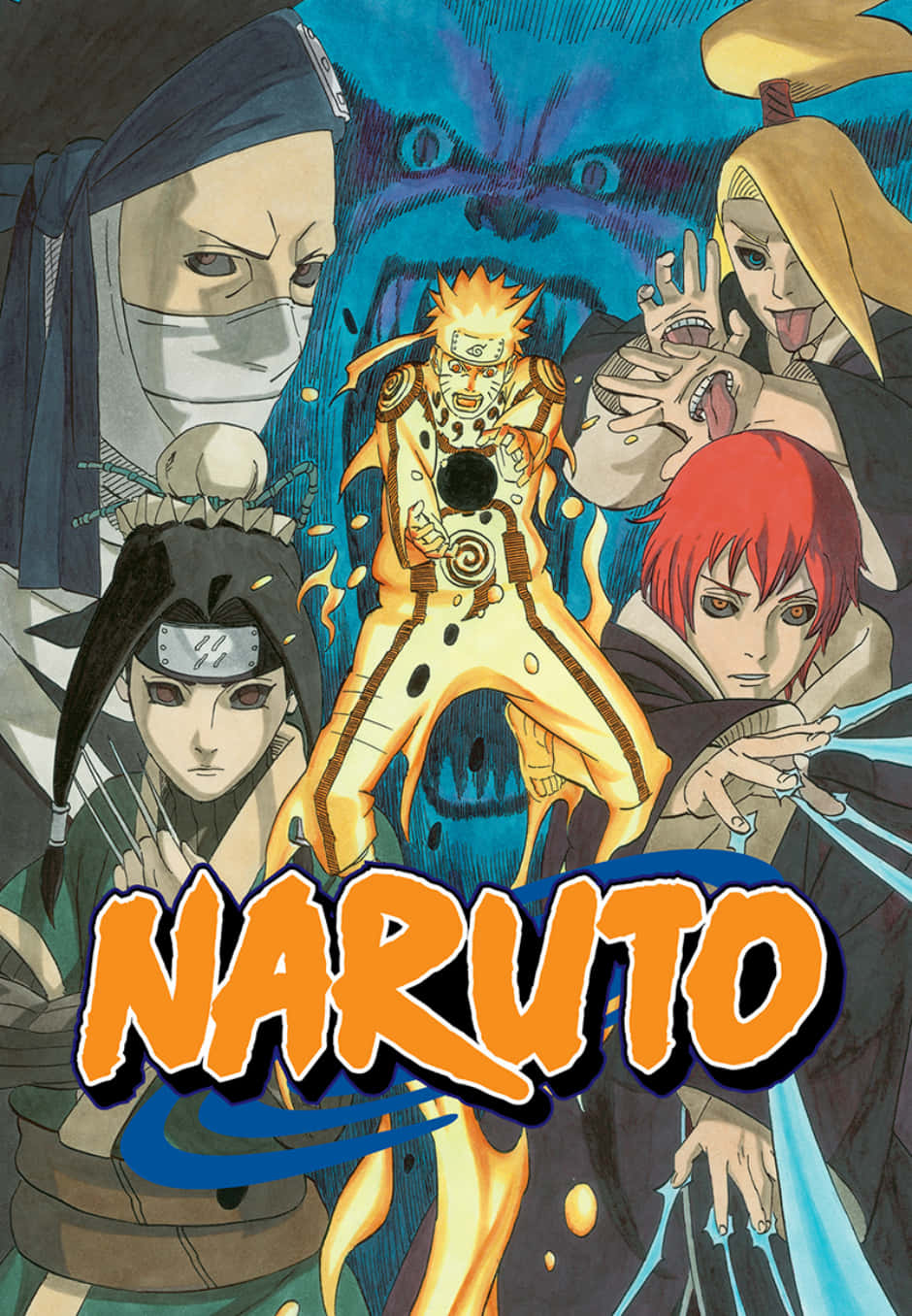 4th Great Ninja War, anime characters, glowing chakra, HD Phone Wallpaper