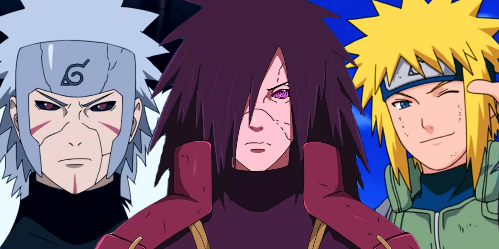 4th Great Ninja War, anime ninja characters, distinct hair colors, Full HD Desktop Wallpaper