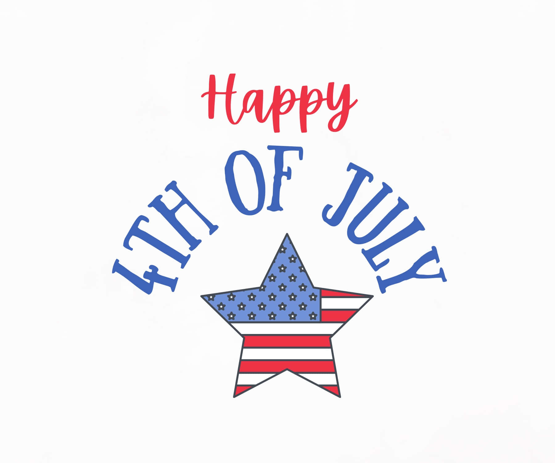 4th of July, Happy 4th of July, star, HD Desktop Wallpaper