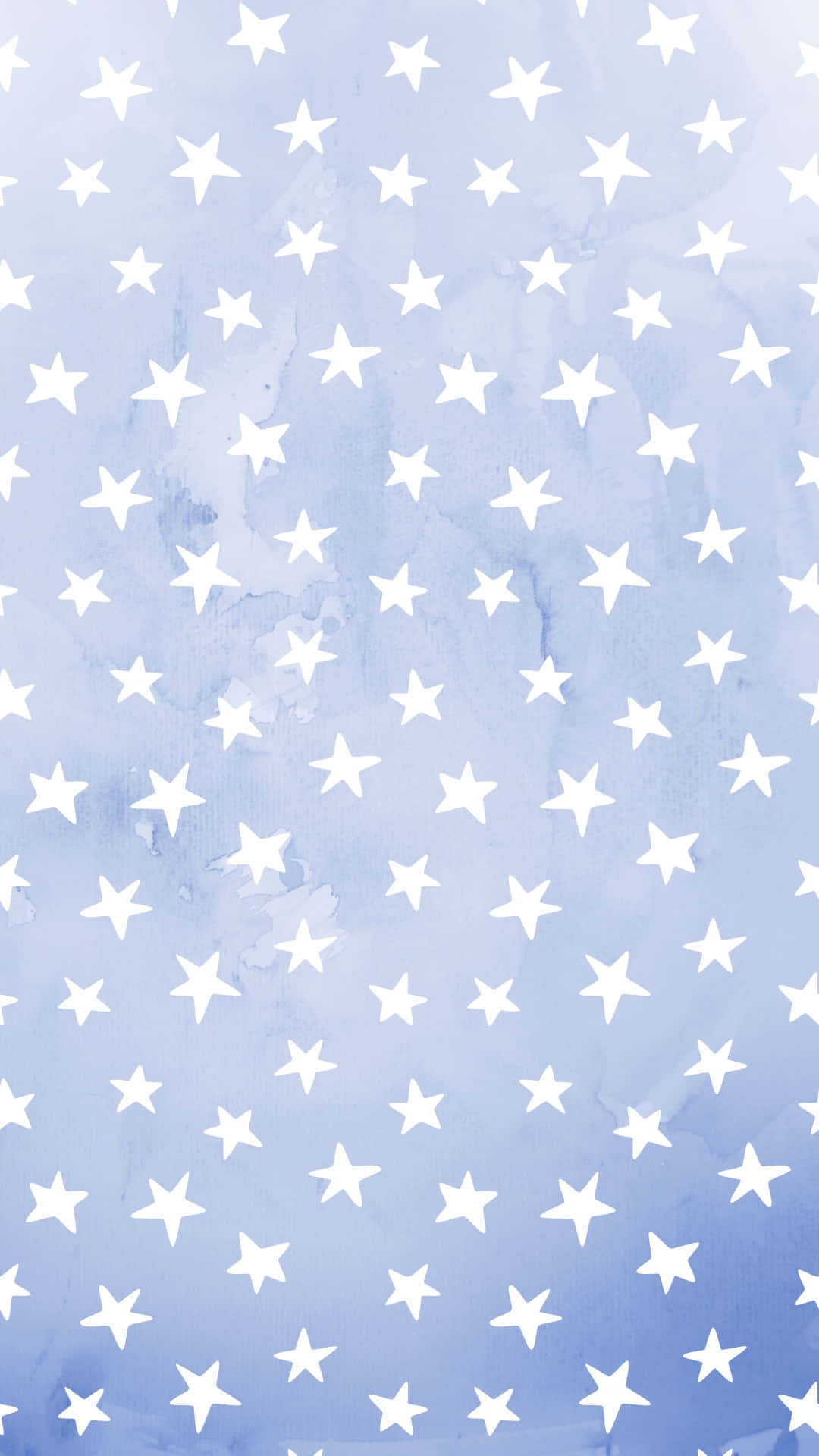 4th of July, stars, soft blue watercolor background, Full HD Phone Wallpaper