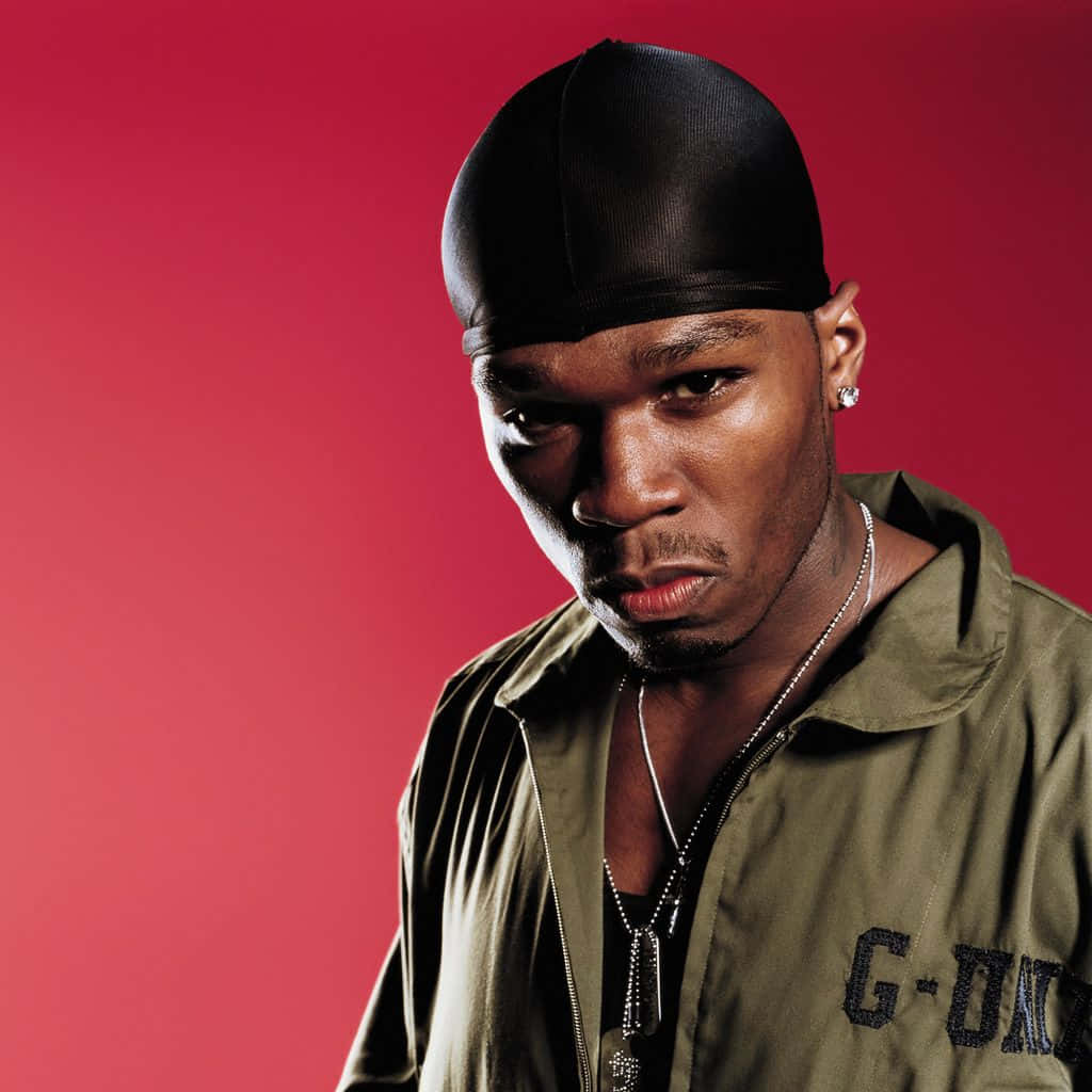 50 Cent, black cap, olive jacket, SD Desktop Wallpaper