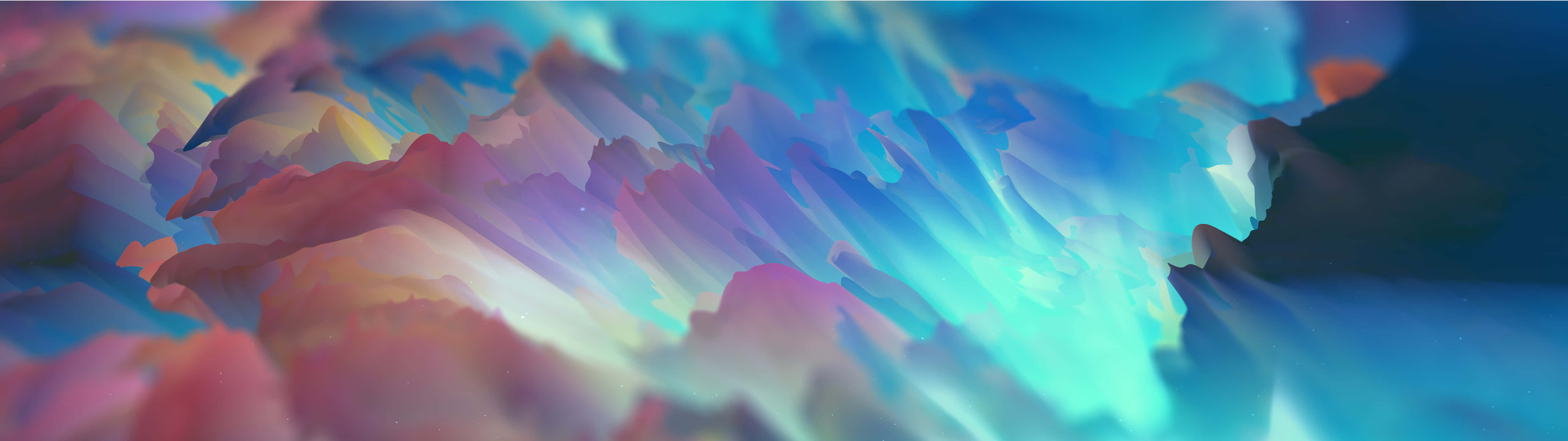 5120x1440 dual screen, blue, pink, 5K Desktop Wallpaper