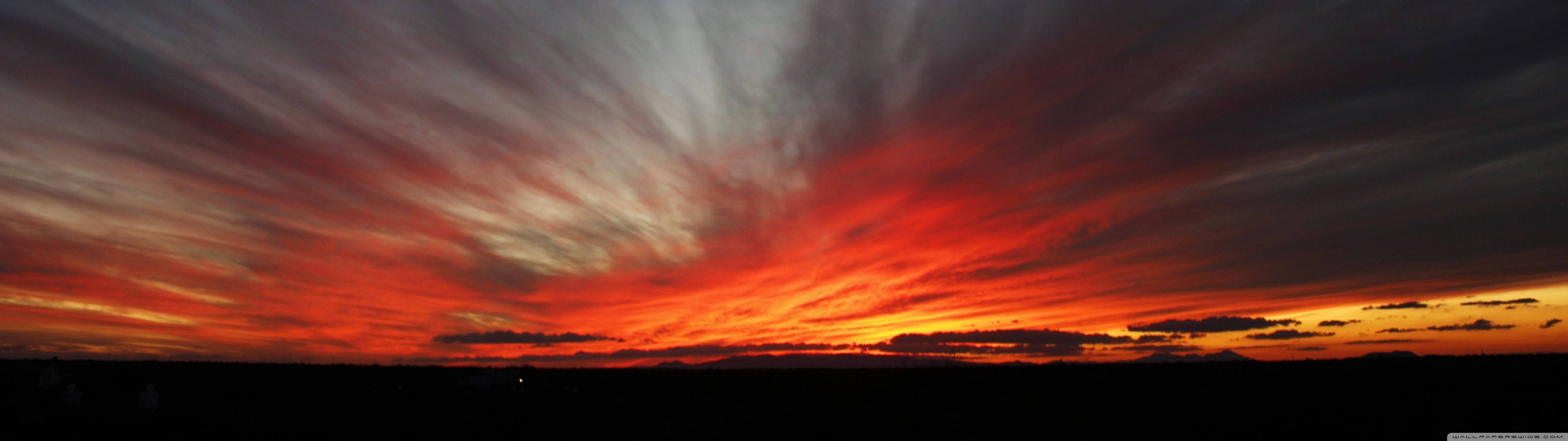 scarlet red sunset, golden red sunset, fiery reds, 5K Desktop Wallpaper