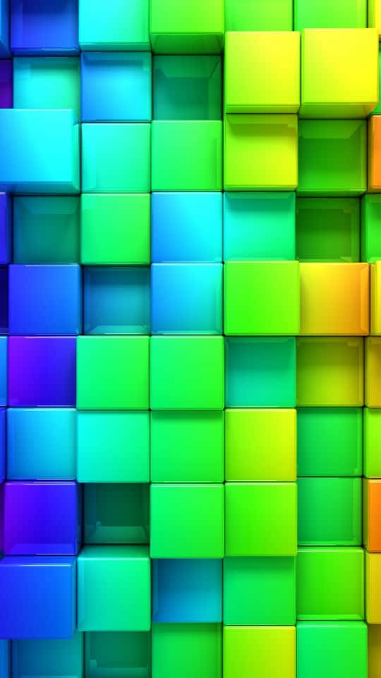 540x960, gradient blues, greens, SD Phone Wallpaper