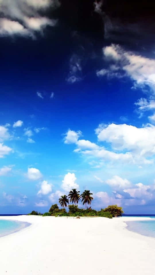 540x960, blue sky, turquoise water, SD Phone Wallpaper