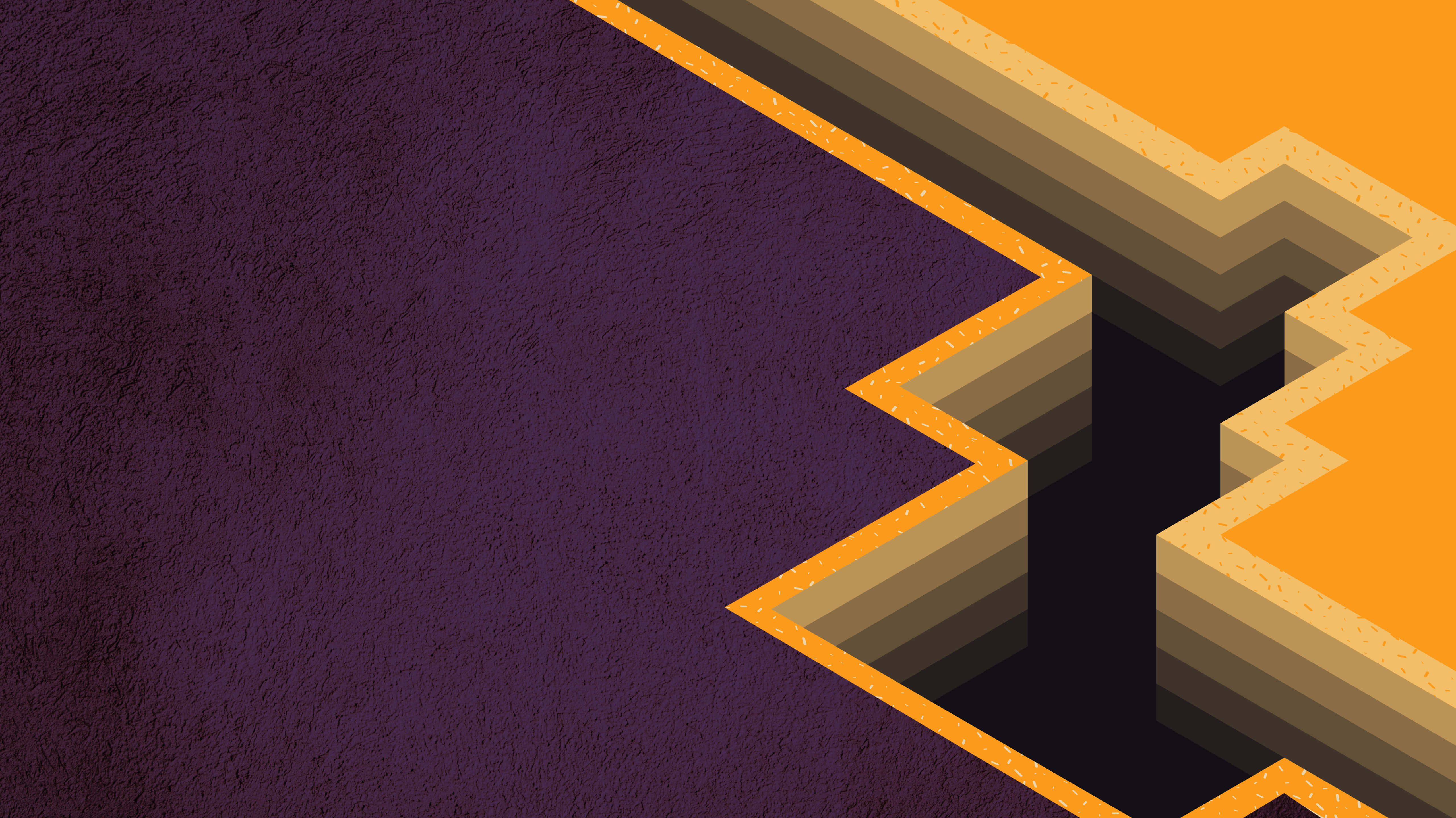 abstract yellow, 5K Desktop, bold purple, 5K Desktop Wallpaper