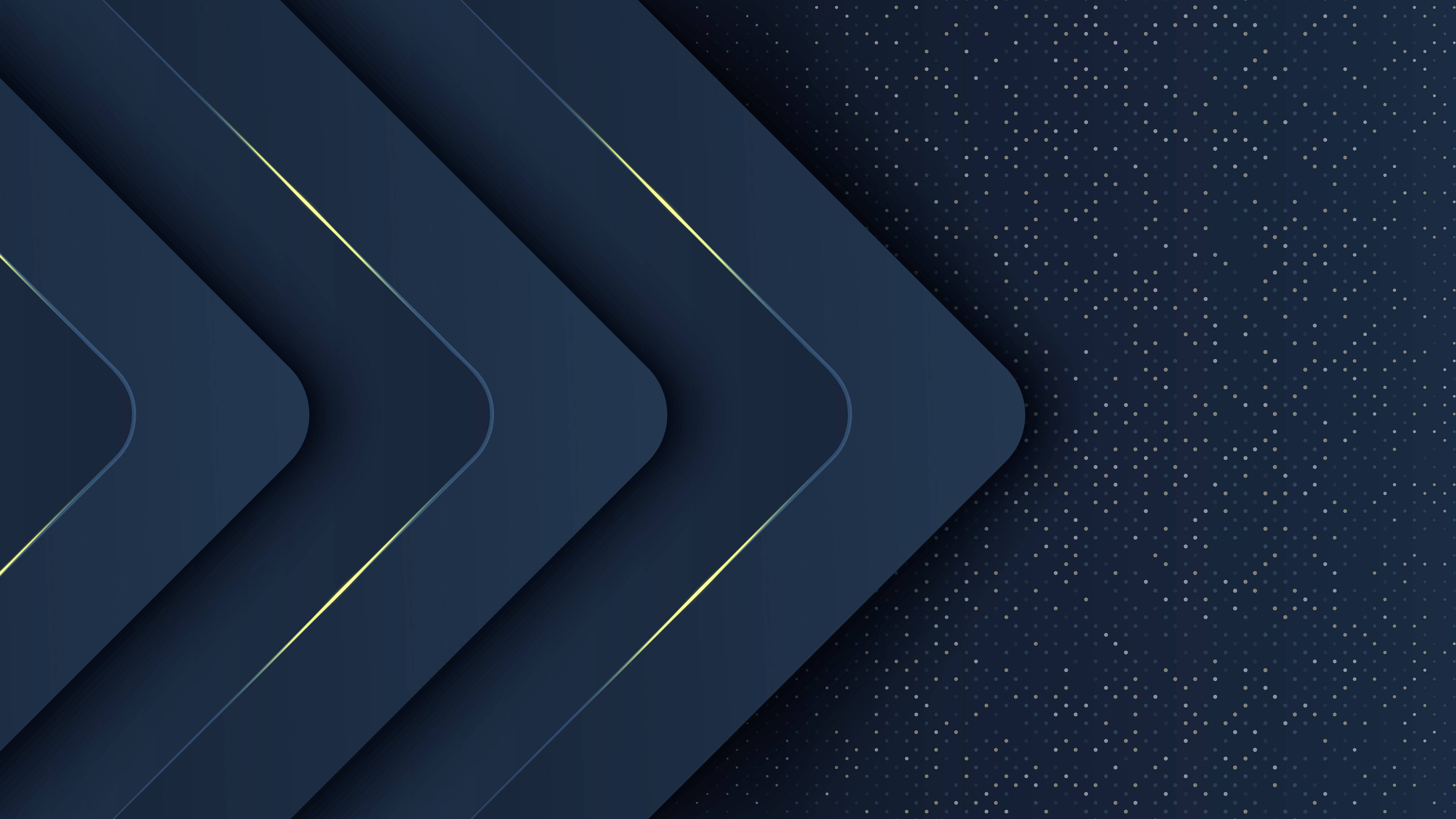 5K HD, abstract arrow, dark blue, 5K Desktop Wallpaper