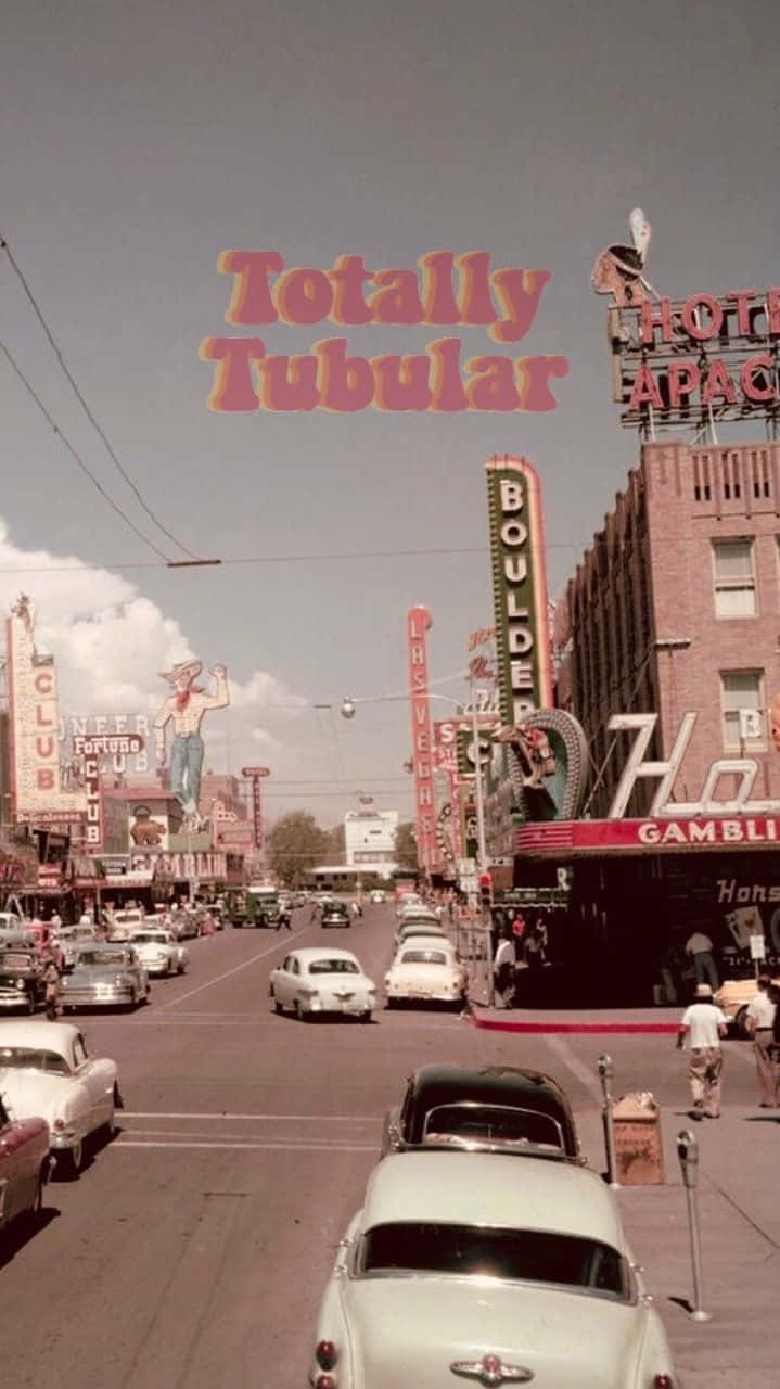 60s Aesthetic, vintage Las Vegas, classic cars, HD Phone Wallpaper