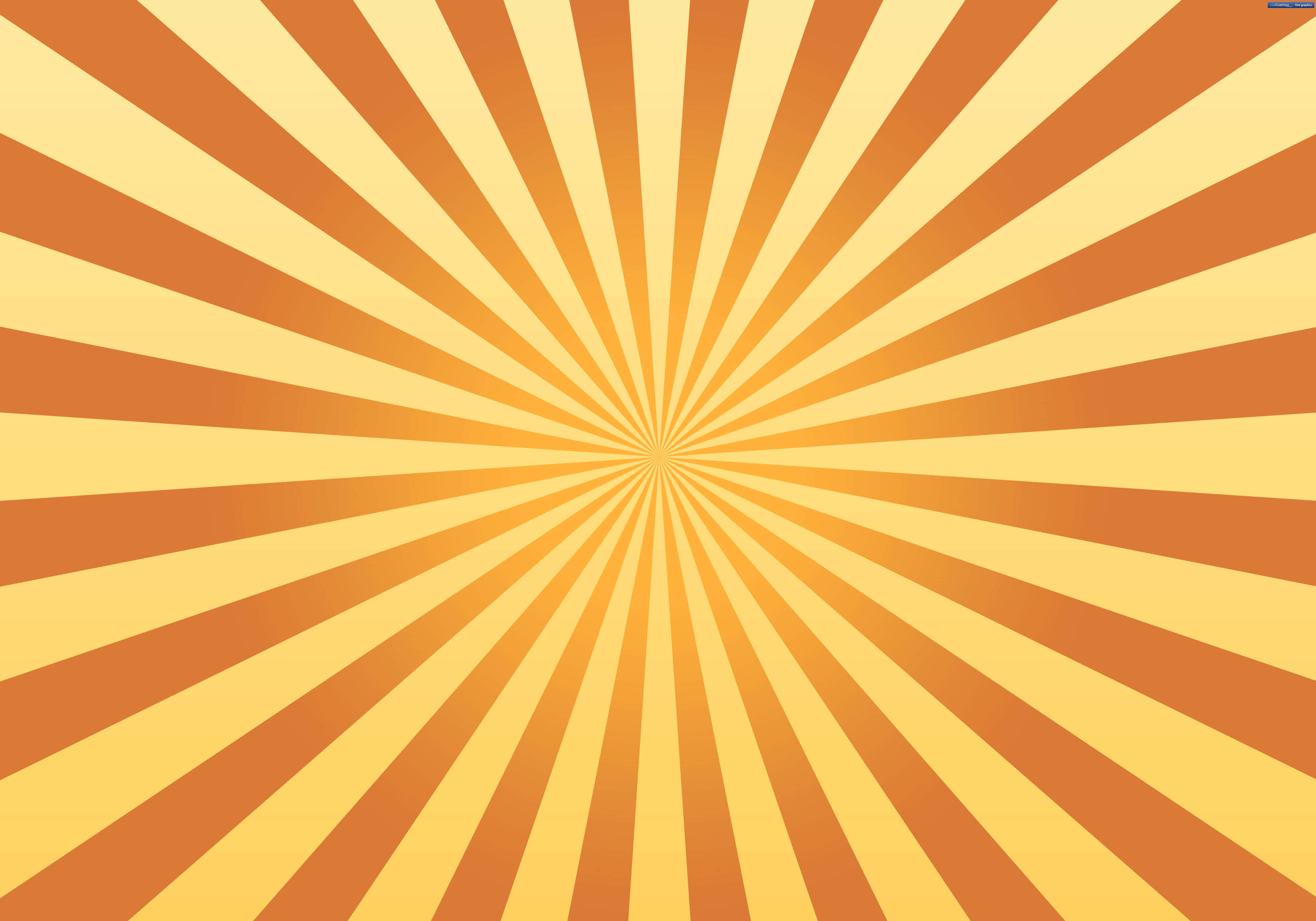 60s Style, sunburst pattern, orange, 4K Desktop Wallpaper