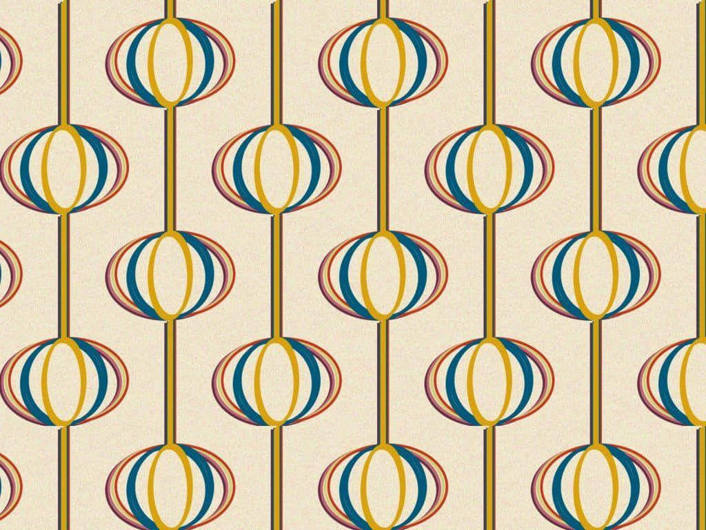 60s Style, teal, yellow, SD Desktop Wallpaper
