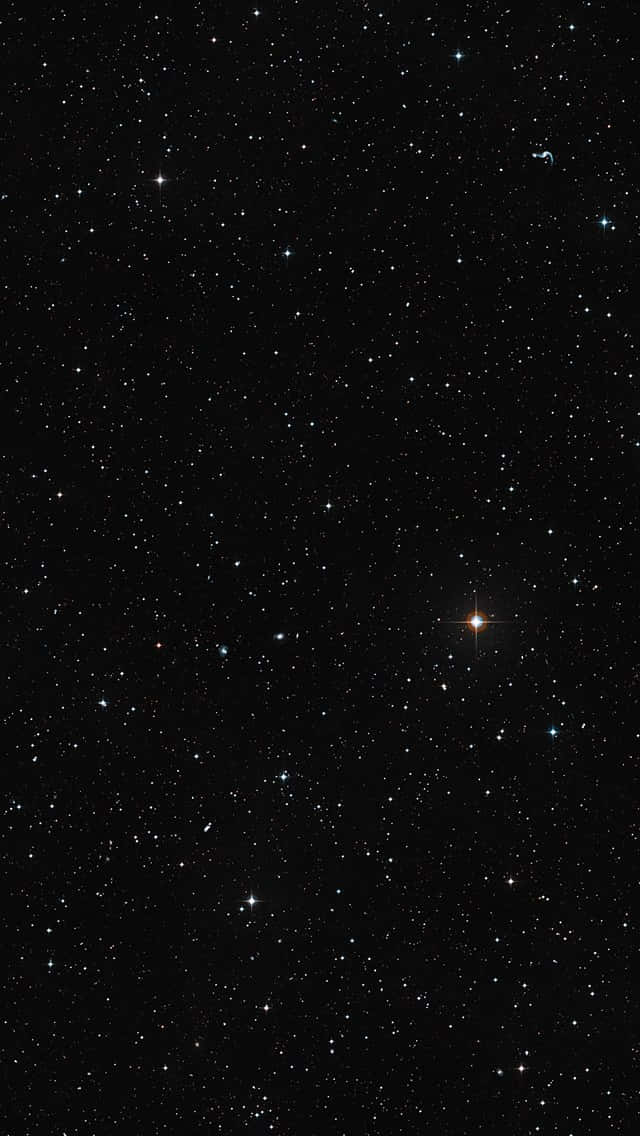 640x1136, deep black night sky, countless twinkling stars, SD Phone Wallpaper