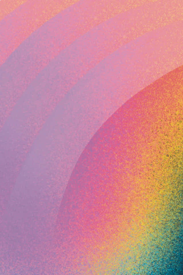 rainbow colored background, vibrant abstract wallpaper, flowing curved bands, SD Phone Wallpaper