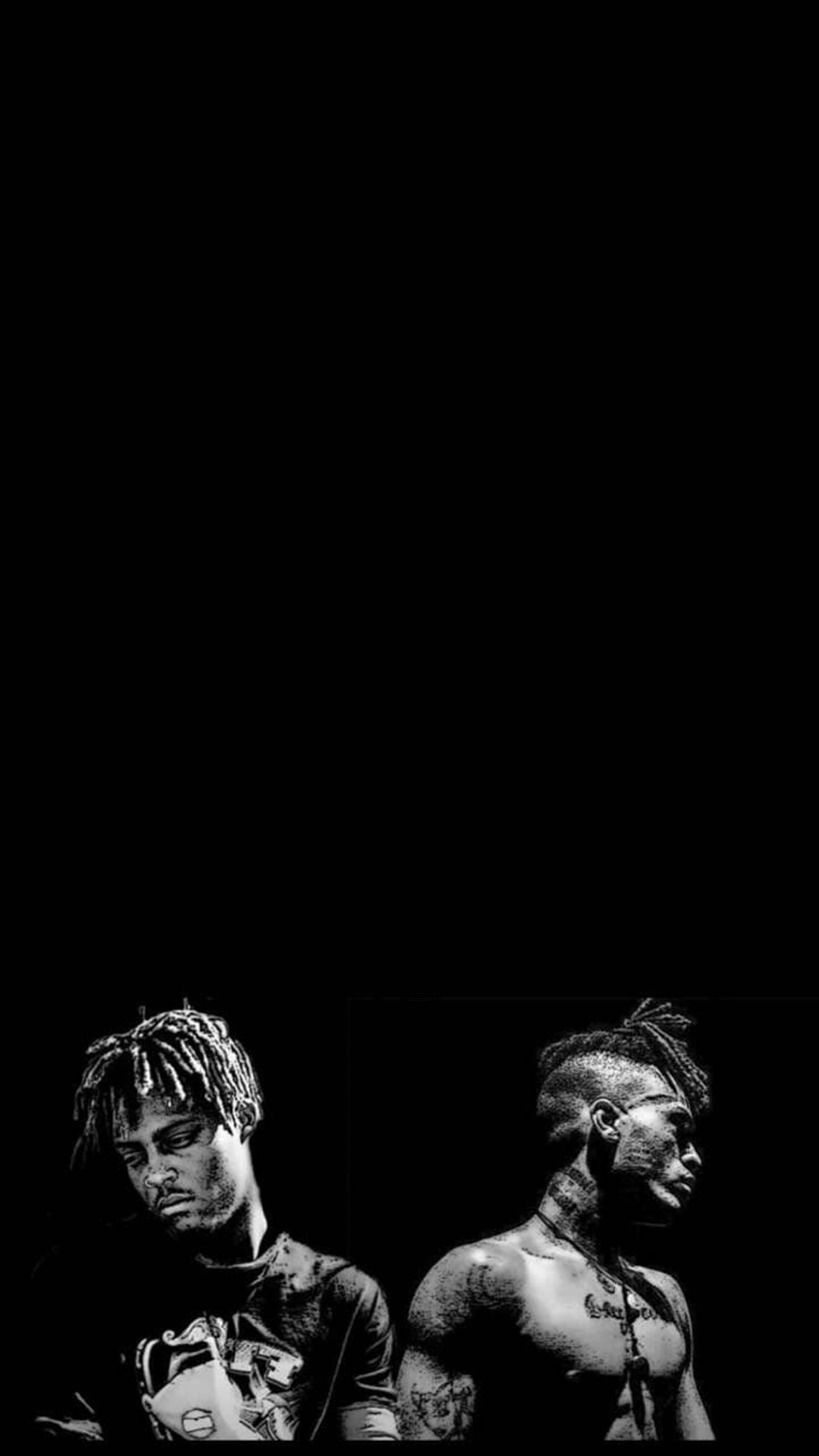 4K Rapper, dreadlocks, black and white, 5K Phone Wallpaper